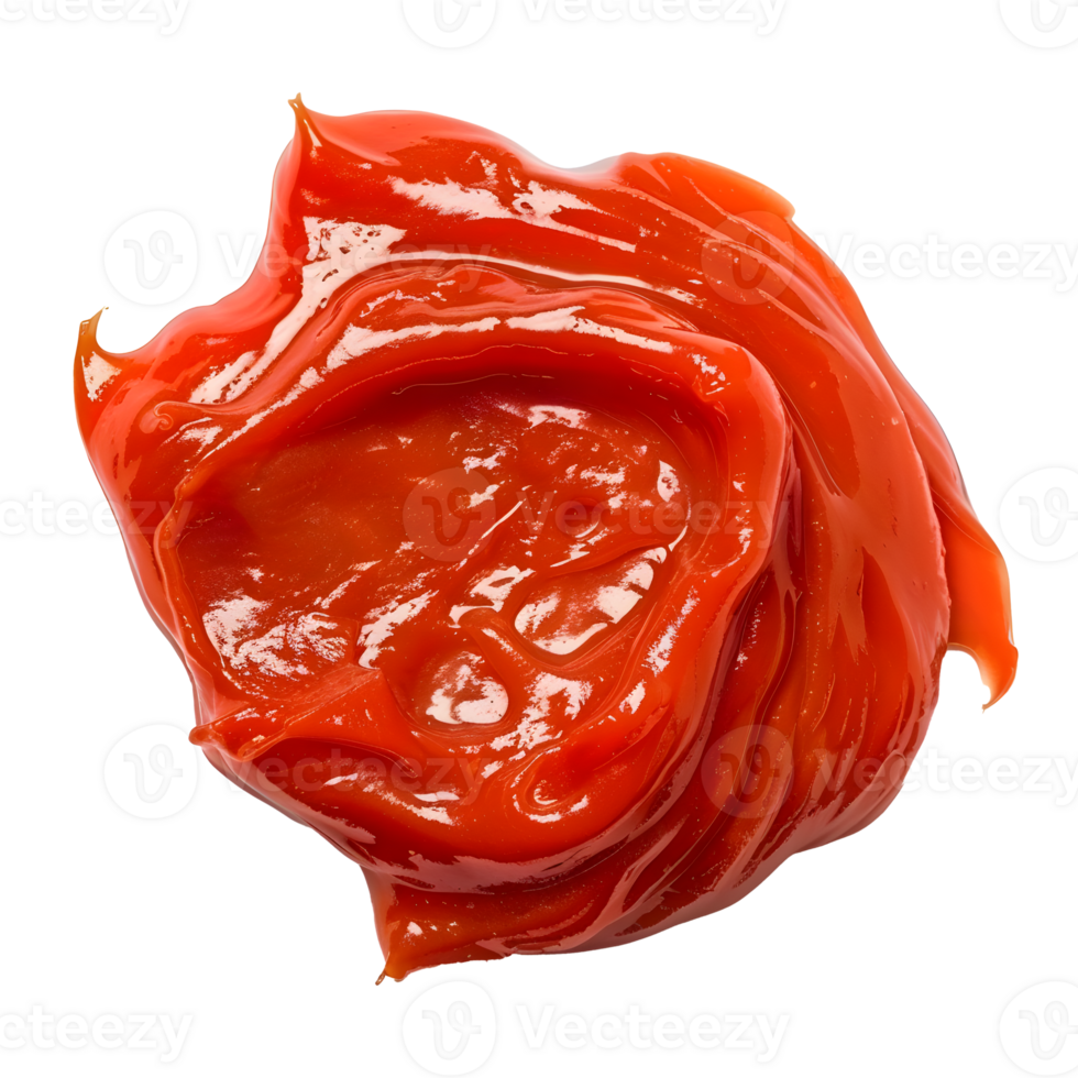 AI generated Top view tomato ketchup PNG
