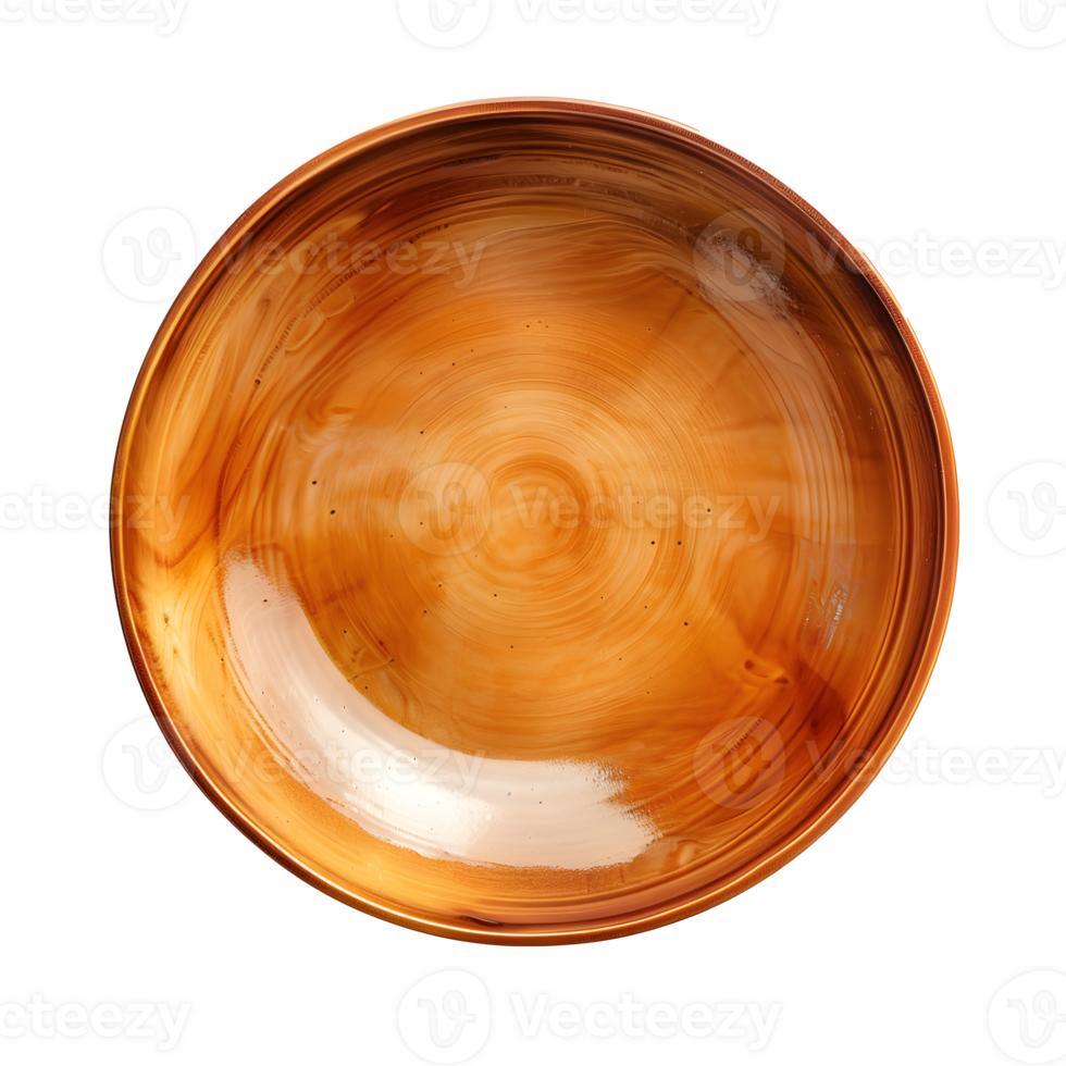 ai gegenereerd top visie leeg keramisch kom geïsoleerd Aan transparant achtergrond png