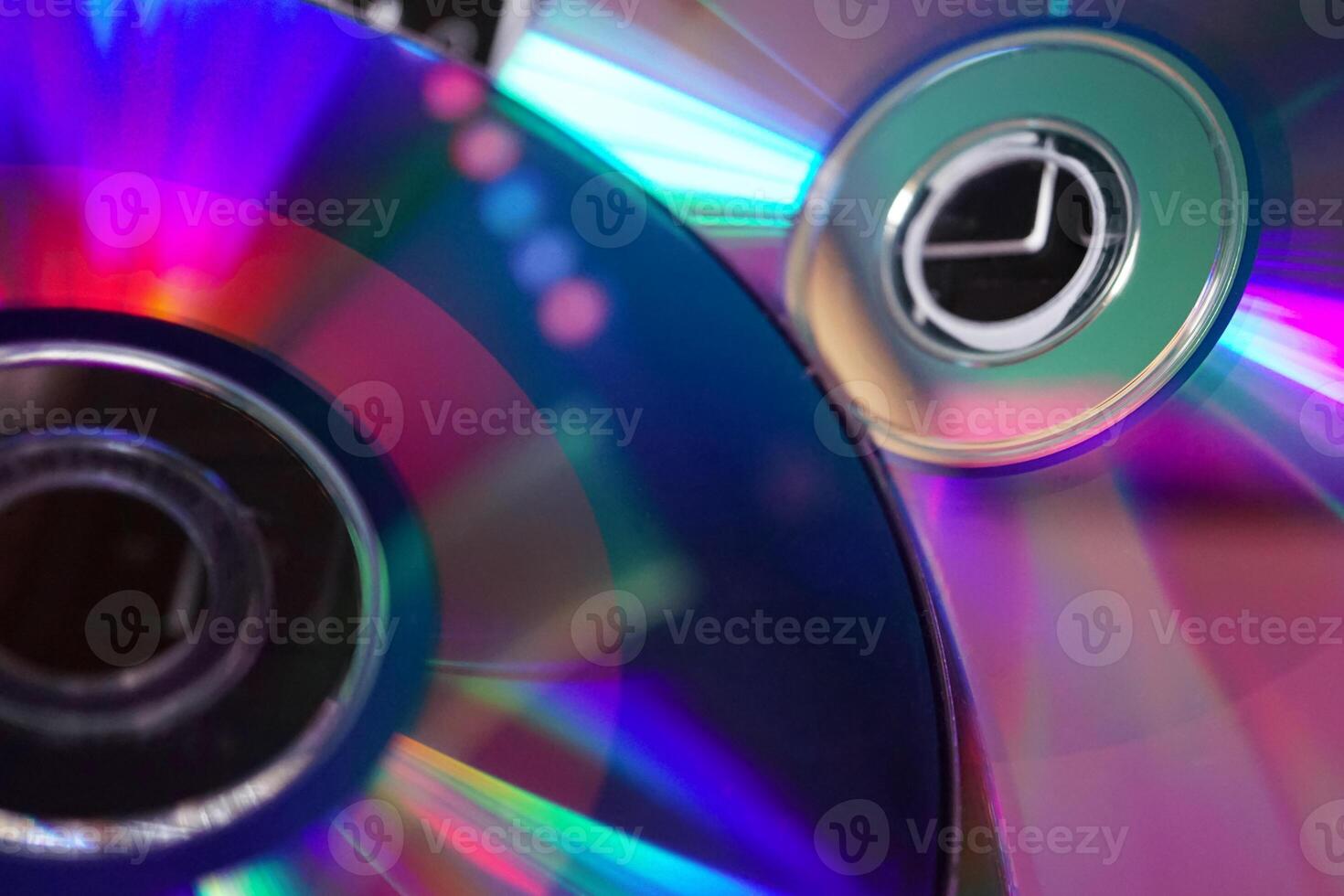 light and colors reflected on a compact disc photo