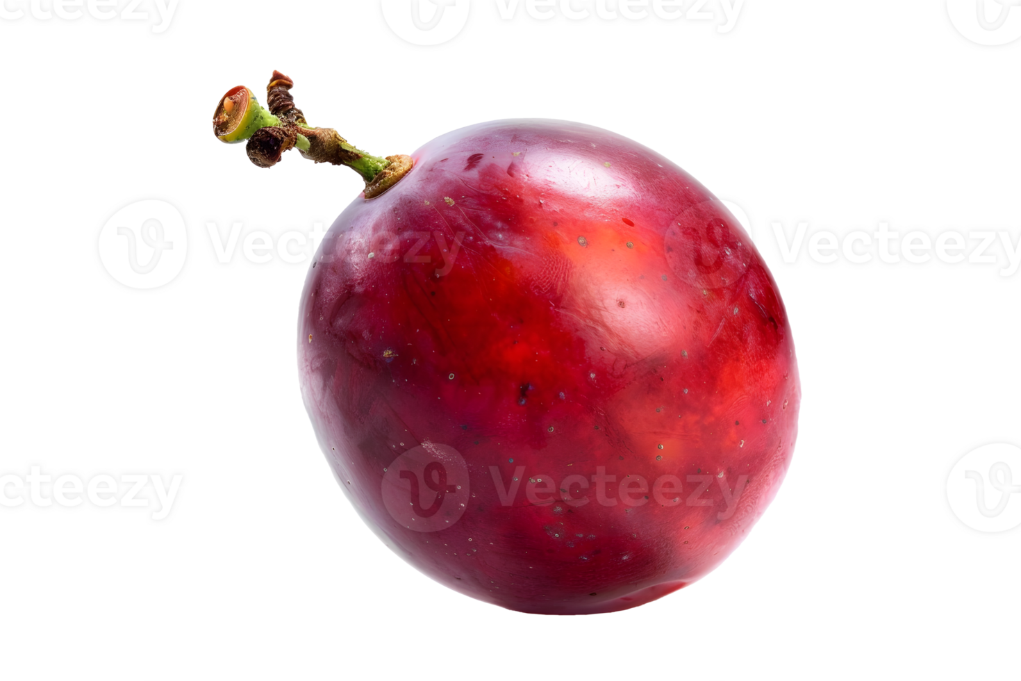 AI generated Red grape isolated on transparent background png