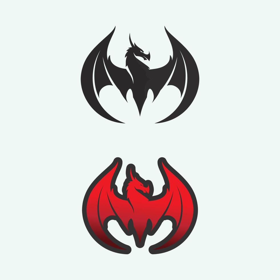 Dragon vector icon illustration