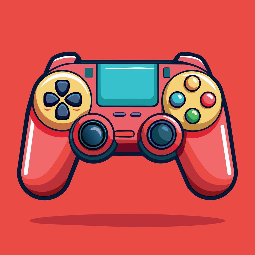 deporte palanca de mando logo vector gráfico imagen de un palanca de mando desde un vídeo juego.