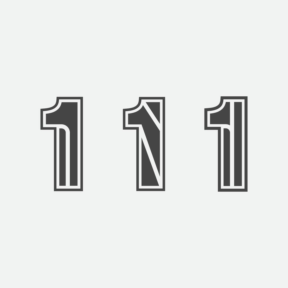 número uno logo y vector número diseño valores imágenes ilustración