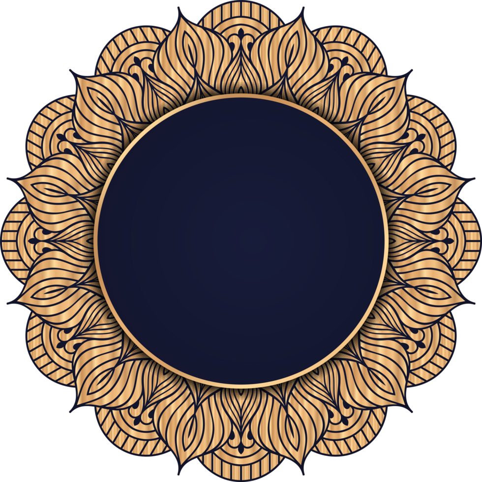 Ramadan kareem lusso mandala telaio. lusso mandala il giro telaio Arabo islamico est stile. Arabo calligrafia. d'oro telaio. Ramadhan mubarak. orientale mandala nozze telaio png. png