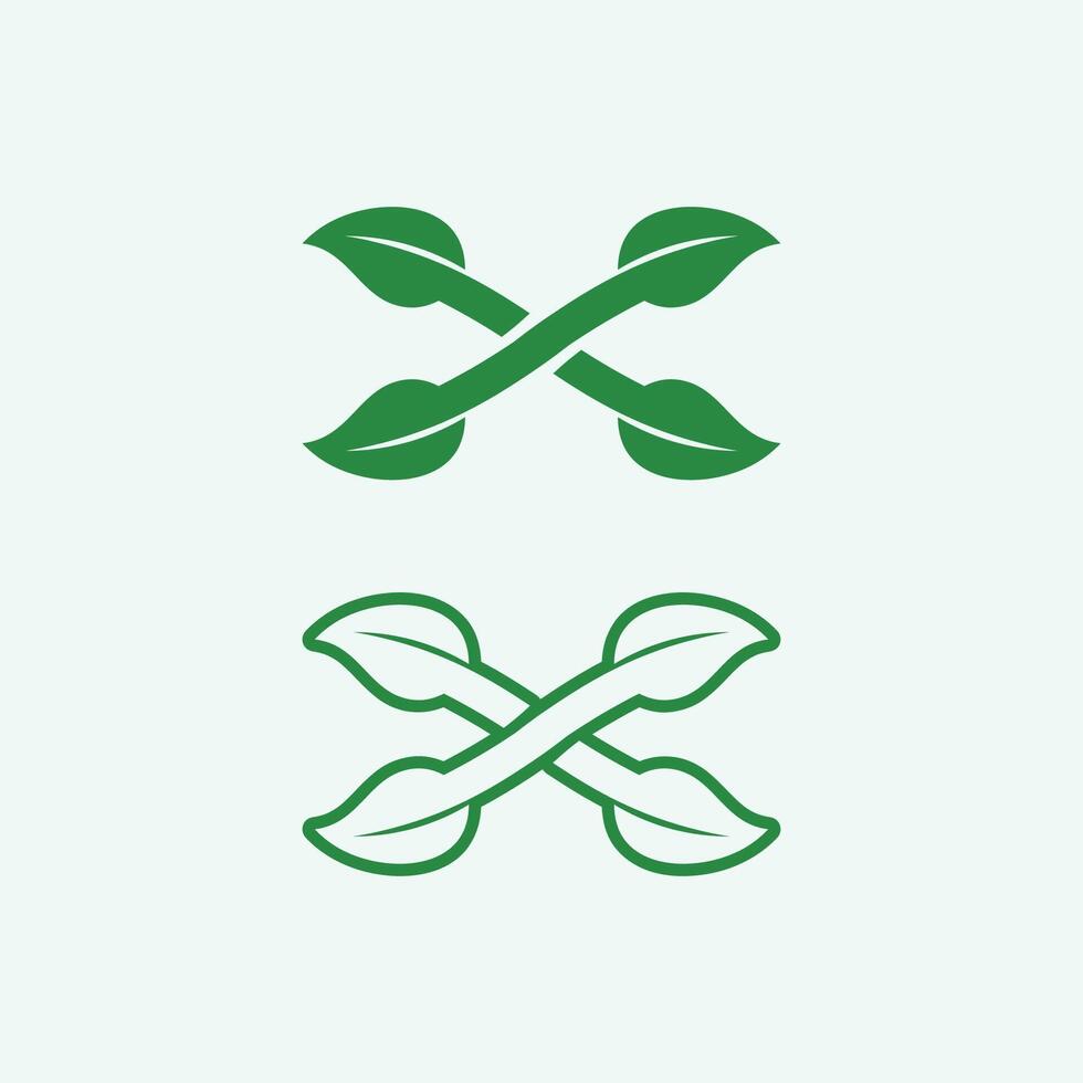 vector de diseño de logotipo de hoja para plantilla de símbolo de naturaleza editable, icono de vector de elemento de naturaleza de ecología de logotipo de hoja verde.