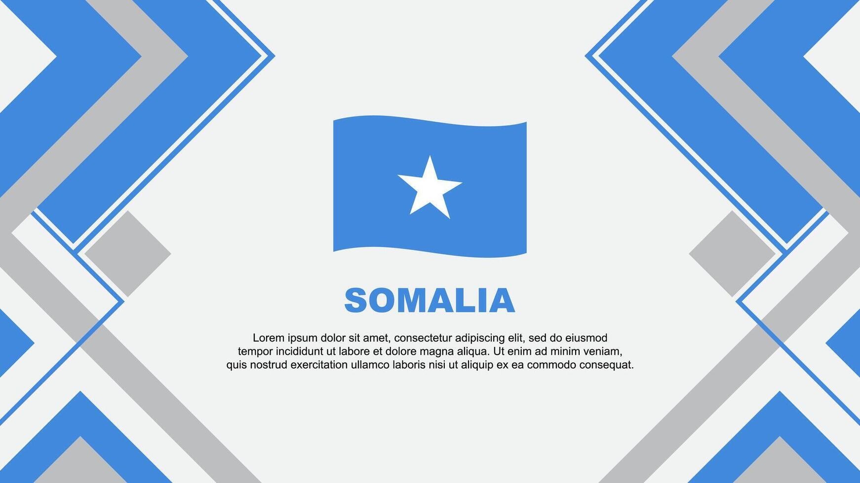 Somalia Flag Abstract Background Design Template. Somalia Independence Day Banner Wallpaper Vector Illustration. Somalia Banner