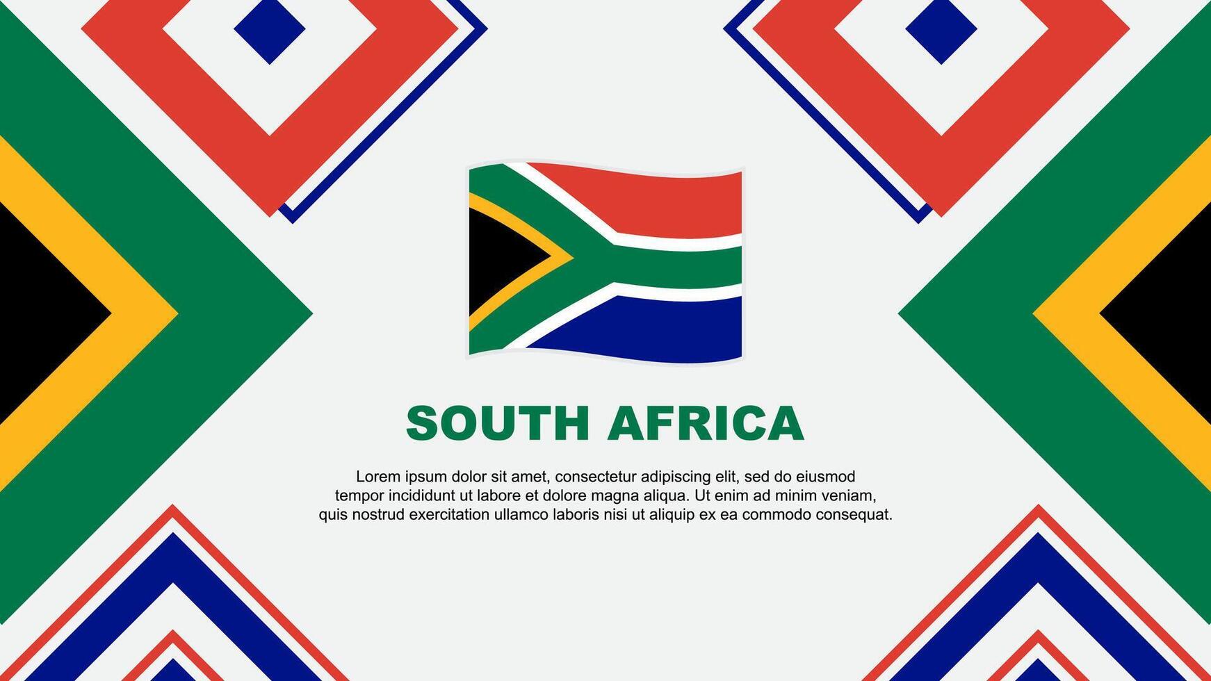 sur África bandera resumen antecedentes diseño modelo. sur África independencia día bandera fondo de pantalla vector ilustración. sur África independencia día