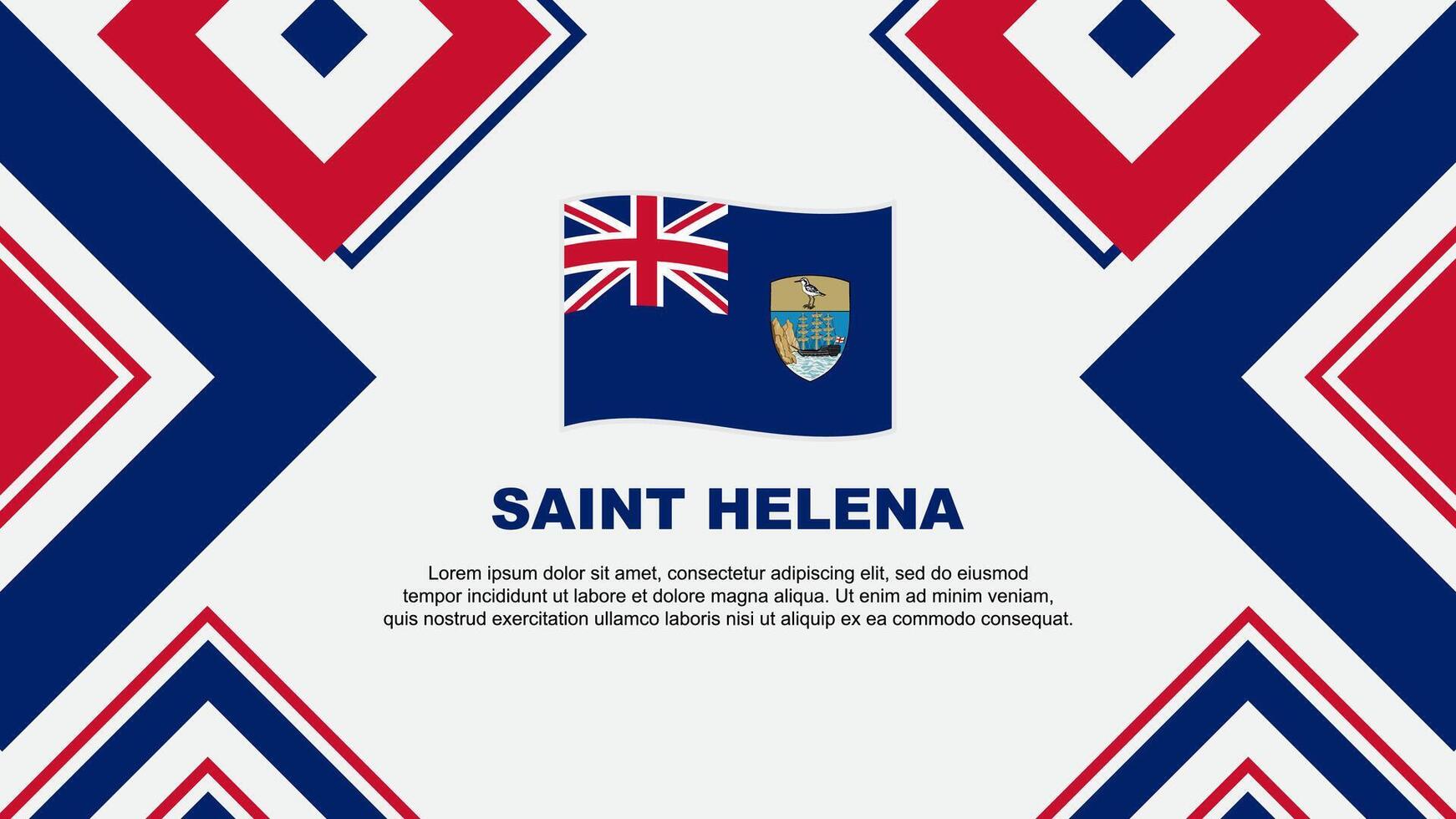 Santo helena bandera resumen antecedentes diseño modelo. Santo helena independencia día bandera fondo de pantalla vector ilustración. Santo helena independencia día