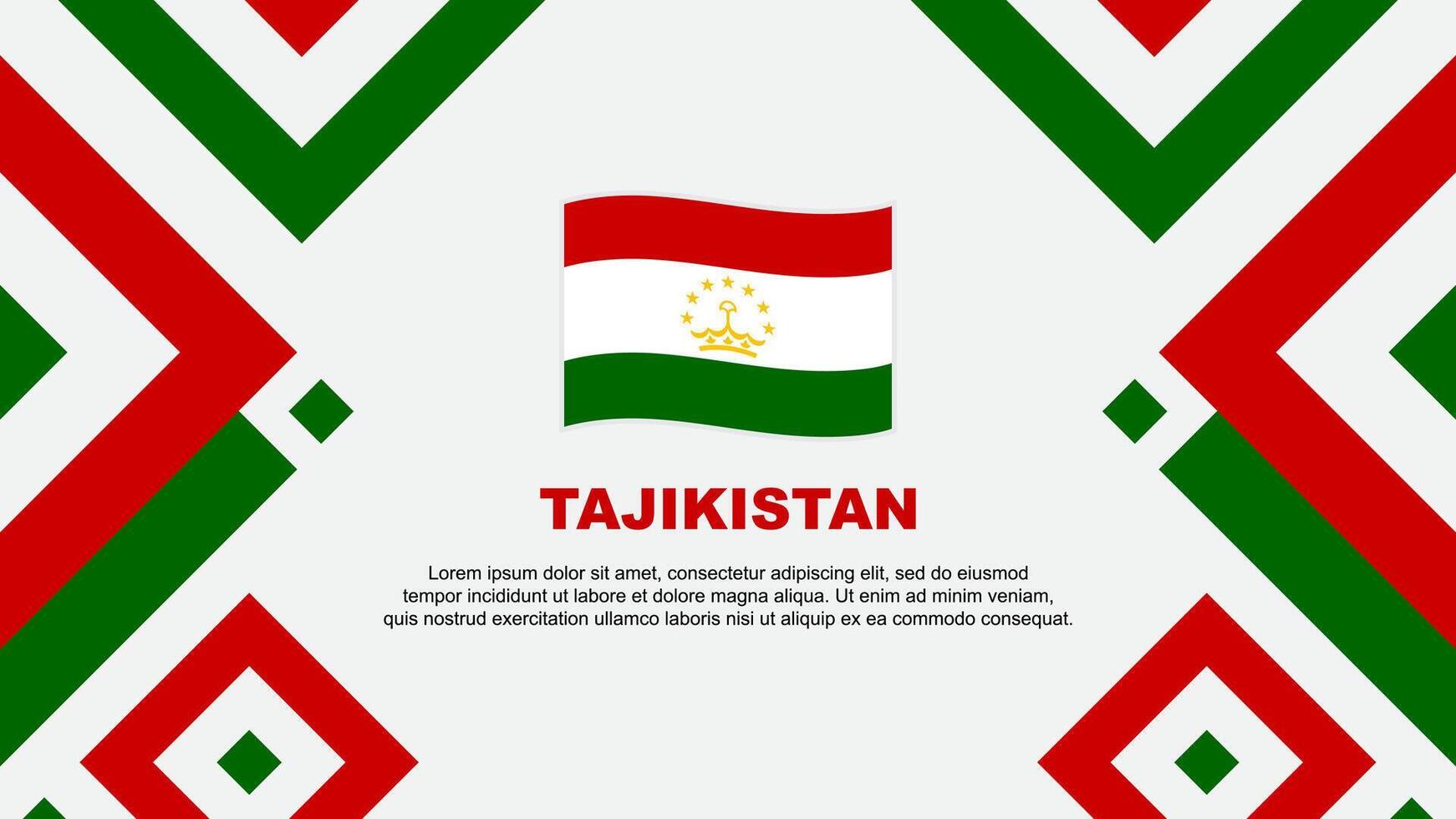 Tayikistán bandera resumen antecedentes diseño modelo. Tayikistán independencia día bandera fondo de pantalla vector ilustración. Tayikistán modelo