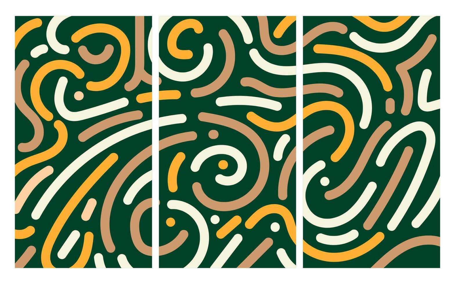 colorful irregular line art vector abstract background for 2024 festival