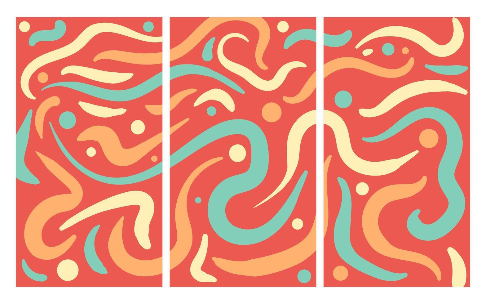 colorful irregular line art vector abstract background for 2024 festival