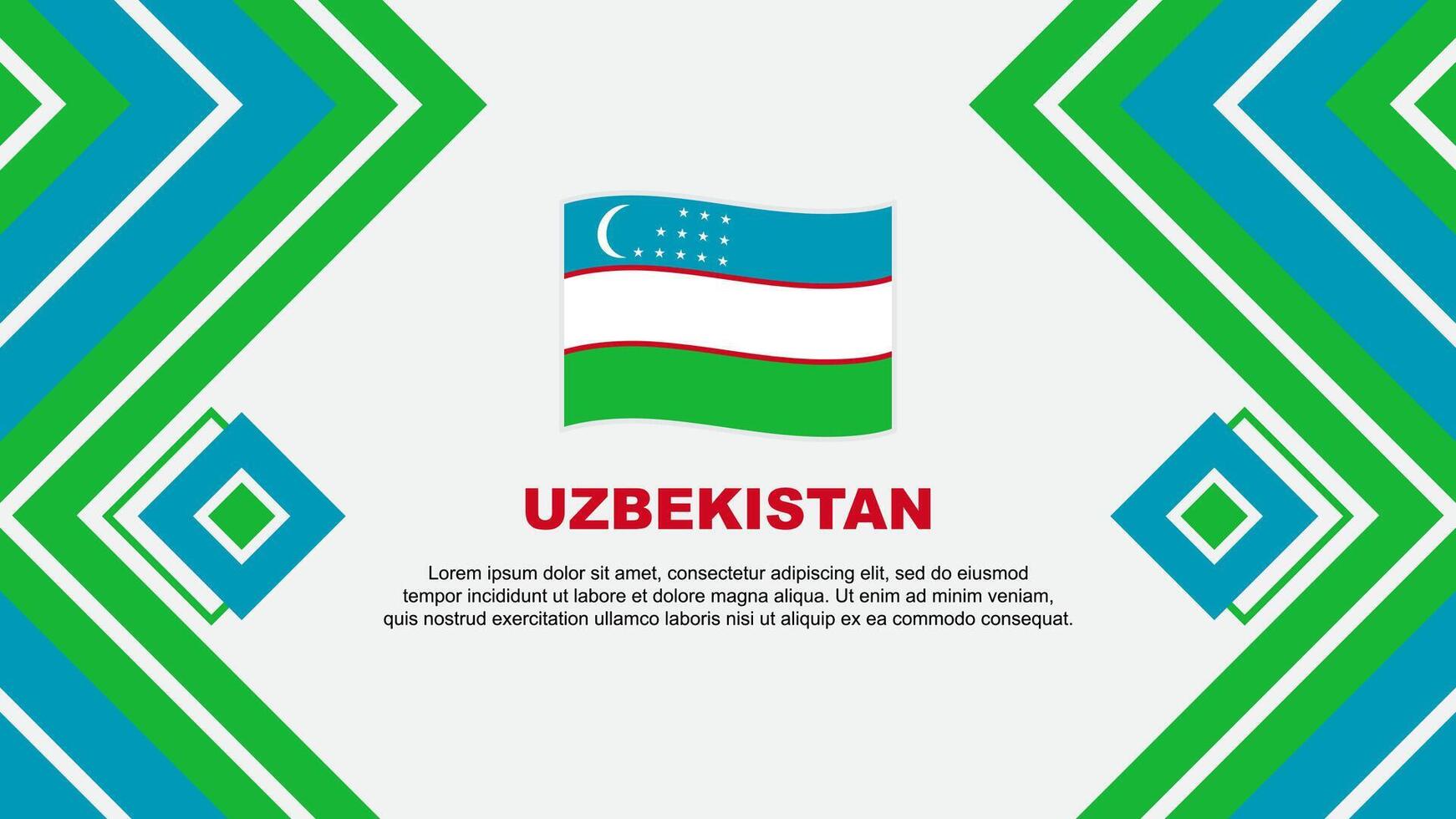 Uzbekistán bandera resumen antecedentes diseño modelo. Uzbekistán independencia día bandera fondo de pantalla vector ilustración. Uzbekistán diseño