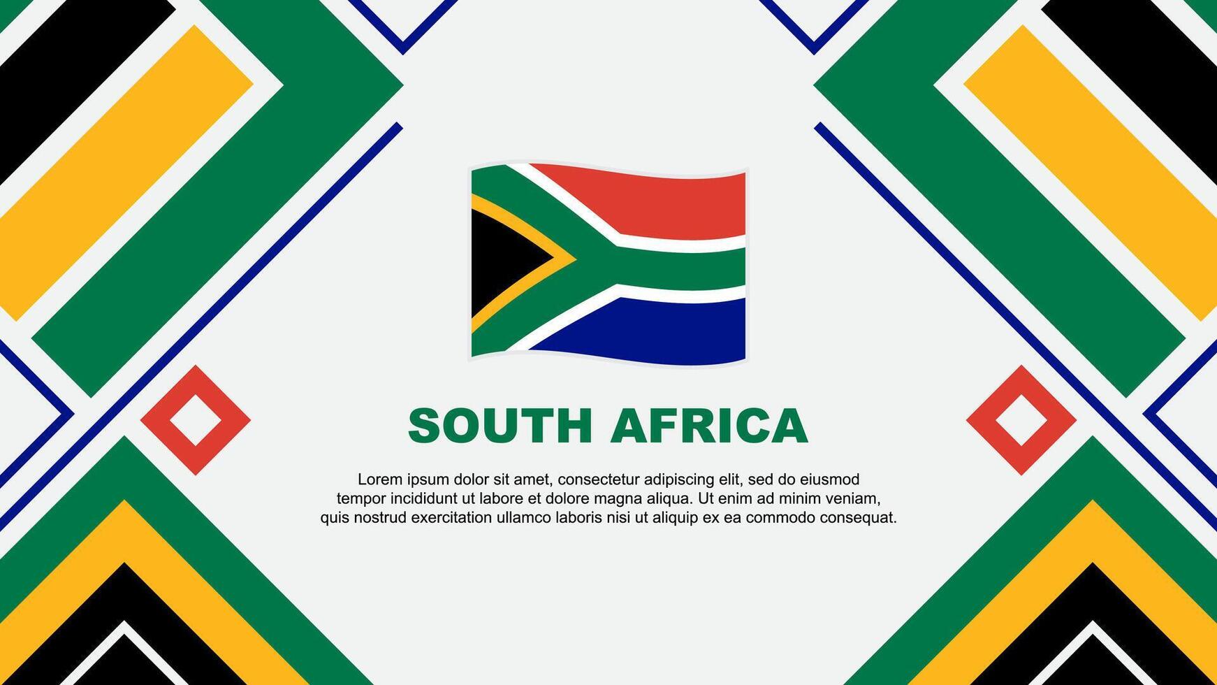 sur África bandera resumen antecedentes diseño modelo. sur África independencia día bandera fondo de pantalla vector ilustración. sur África bandera