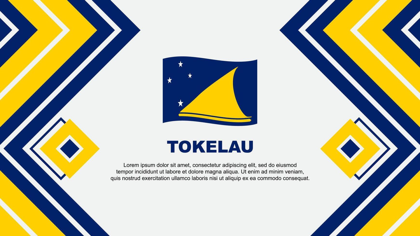 tokelau bandera resumen antecedentes diseño modelo. tokelau independencia día bandera fondo de pantalla vector ilustración. tokelau diseño