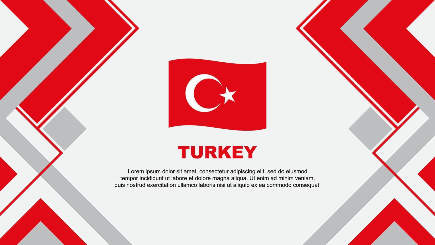 Turquía bandera resumen antecedentes diseño modelo. Turquía independencia día bandera fondo de pantalla vector ilustración. Turquía bandera