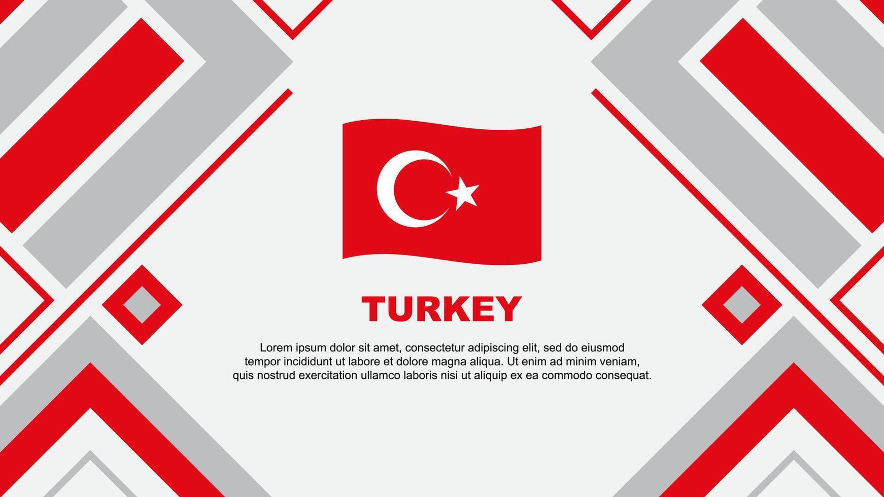 Turquía bandera resumen antecedentes diseño modelo. Turquía independencia día bandera fondo de pantalla vector ilustración. Turquía bandera