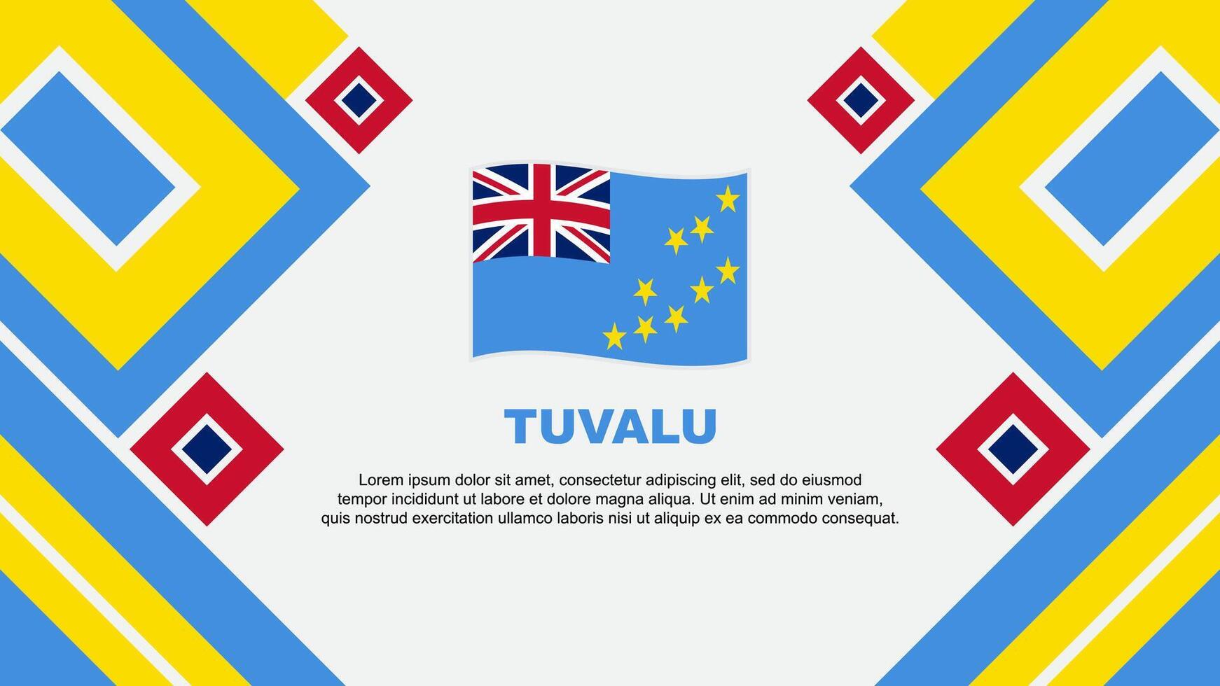 tuvalu bandera resumen antecedentes diseño modelo. tuvalu independencia día bandera fondo de pantalla vector ilustración. tuvalu dibujos animados