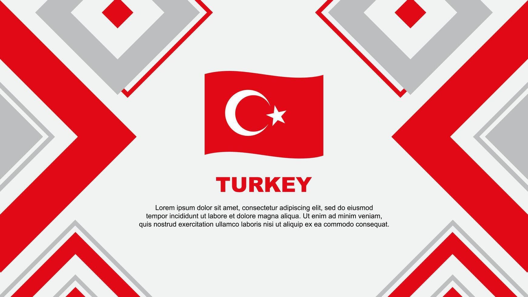 Turkey Flag Abstract Background Design Template. Turkey Independence Day Banner Wallpaper Vector Illustration. Turkey Independence Day