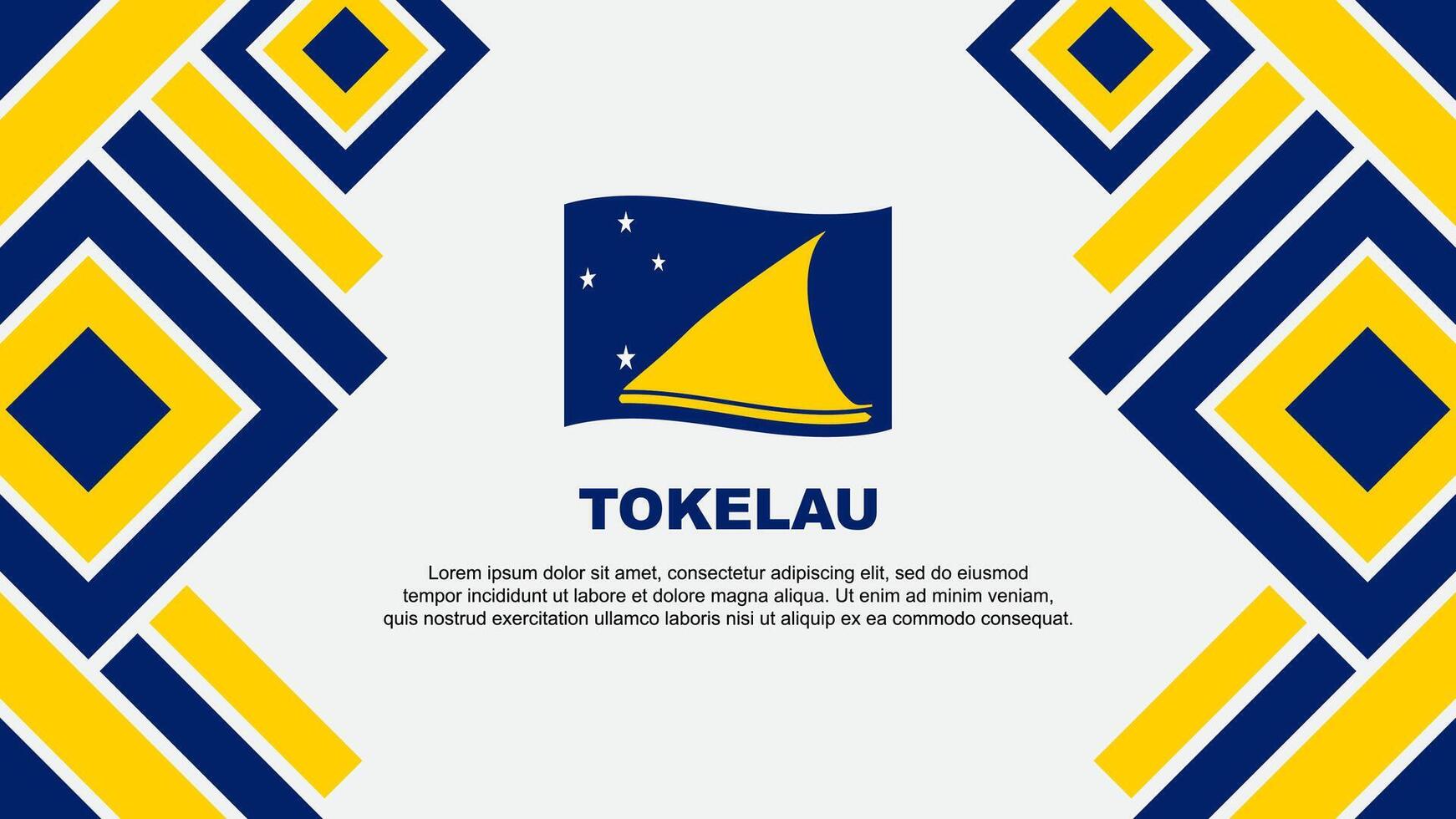 tokelau bandera resumen antecedentes diseño modelo. tokelau independencia día bandera fondo de pantalla vector ilustración. tokelau