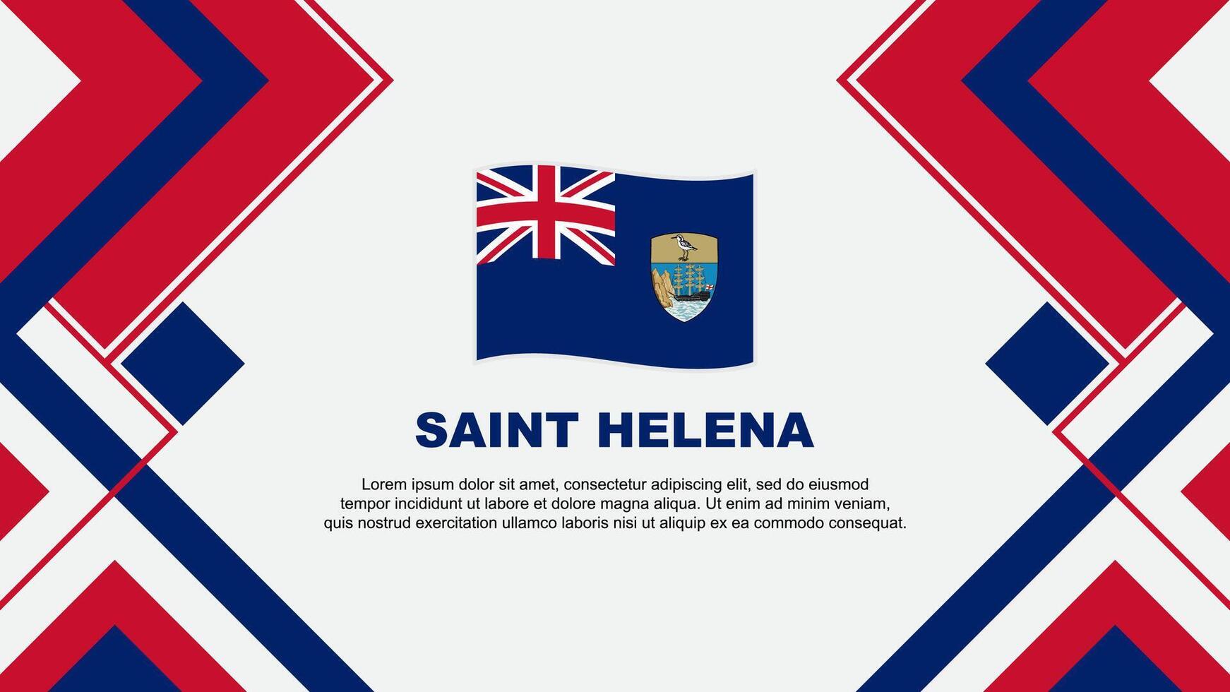 Santo helena bandera resumen antecedentes diseño modelo. Santo helena independencia día bandera fondo de pantalla vector ilustración. Santo helena bandera