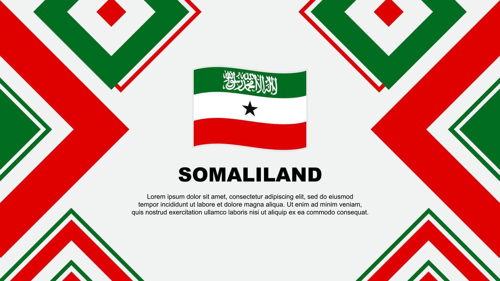 Somaliland Flag Abstract Background Design Template. Somaliland Independence Day Banner Wallpaper Vector Illustration. Somaliland Independence Day
