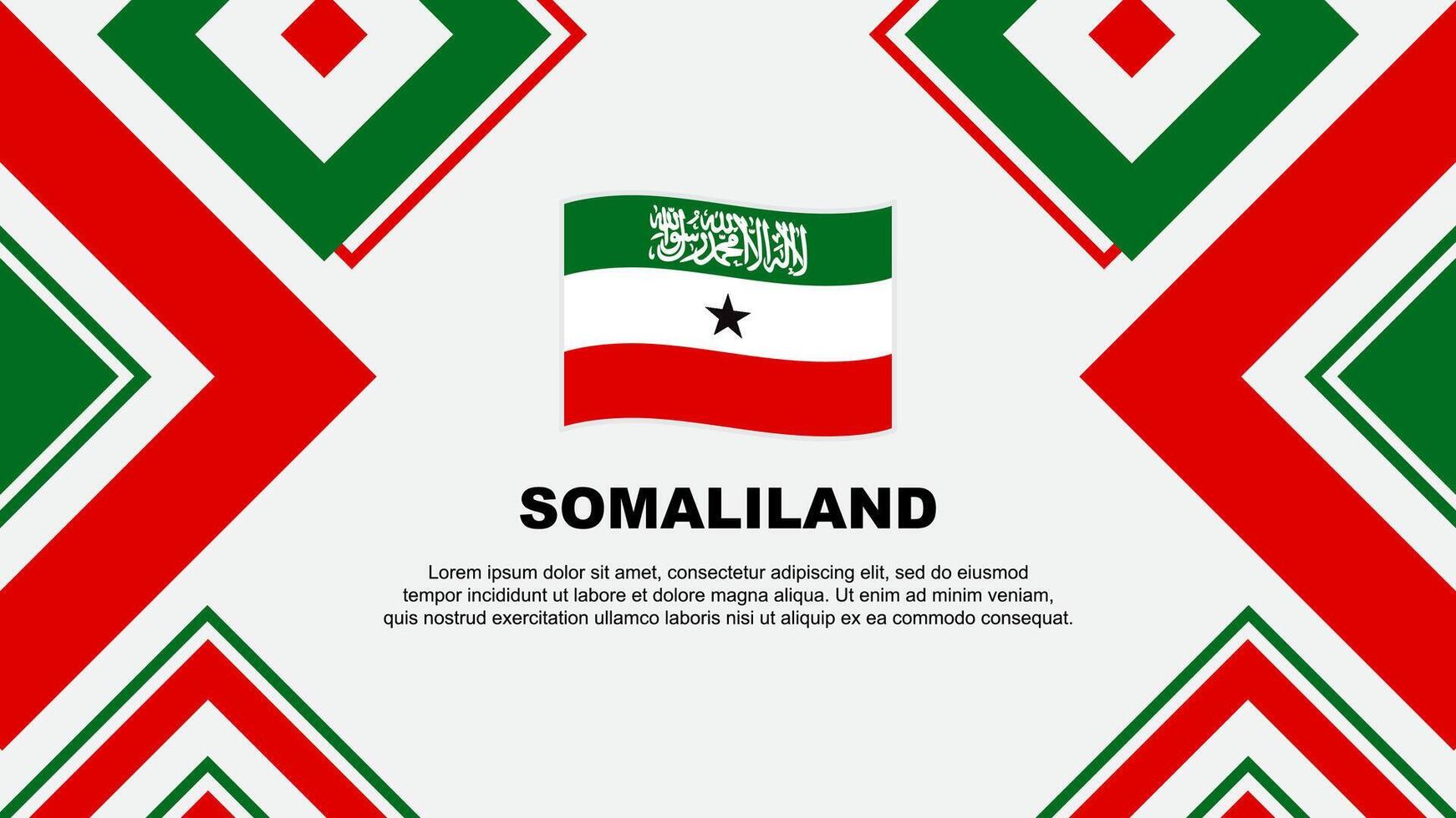 Somaliland Flag Abstract Background Design Template. Somaliland Independence Day Banner Wallpaper Vector Illustration. Somaliland Independence Day