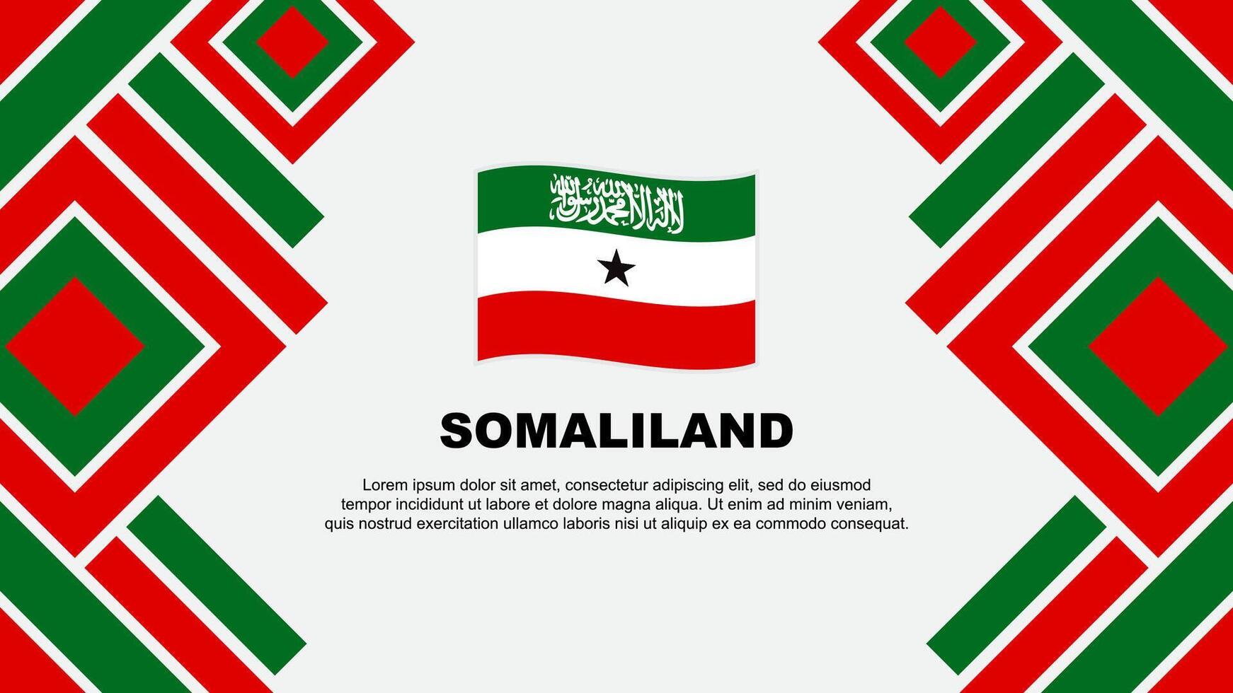 Somaliland Flag Abstract Background Design Template. Somaliland Independence Day Banner Wallpaper Vector Illustration. Somaliland