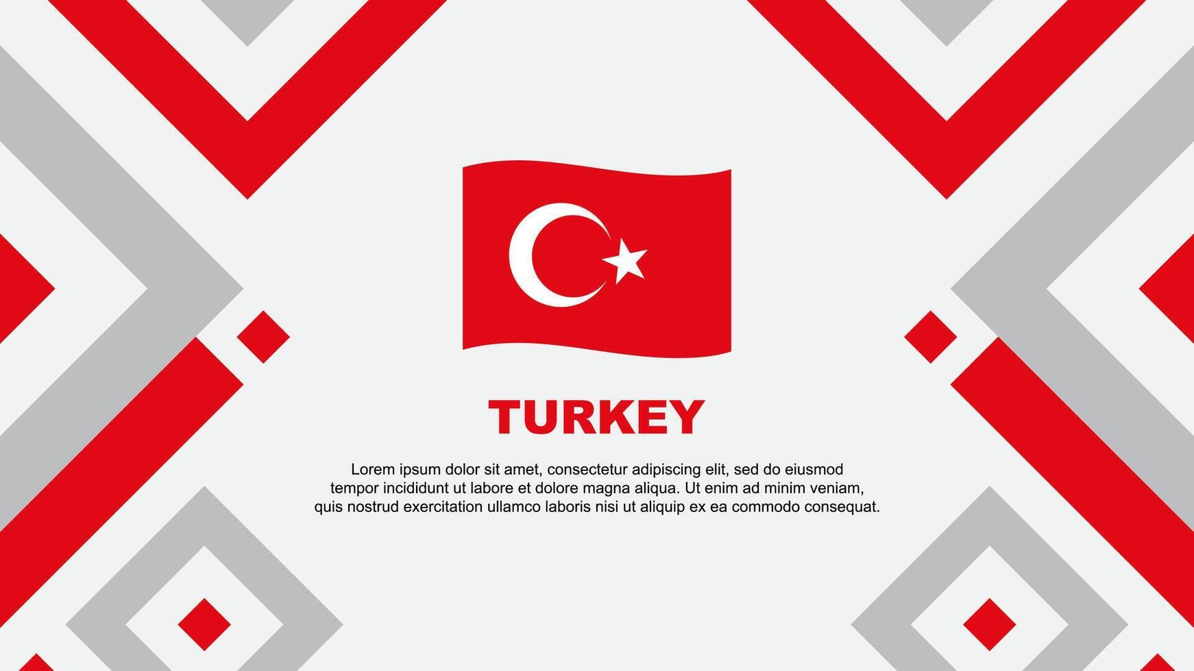 Turquía bandera resumen antecedentes diseño modelo. Turquía independencia día bandera fondo de pantalla vector ilustración. Turquía modelo