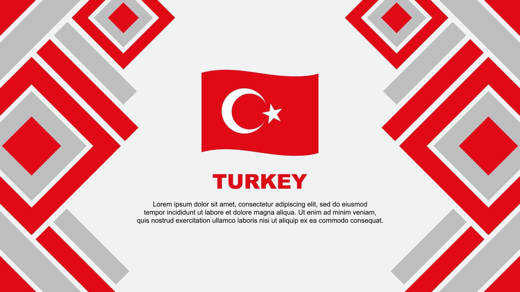 Turquía bandera resumen antecedentes diseño modelo. Turquía independencia día bandera fondo de pantalla vector ilustración. Turquía