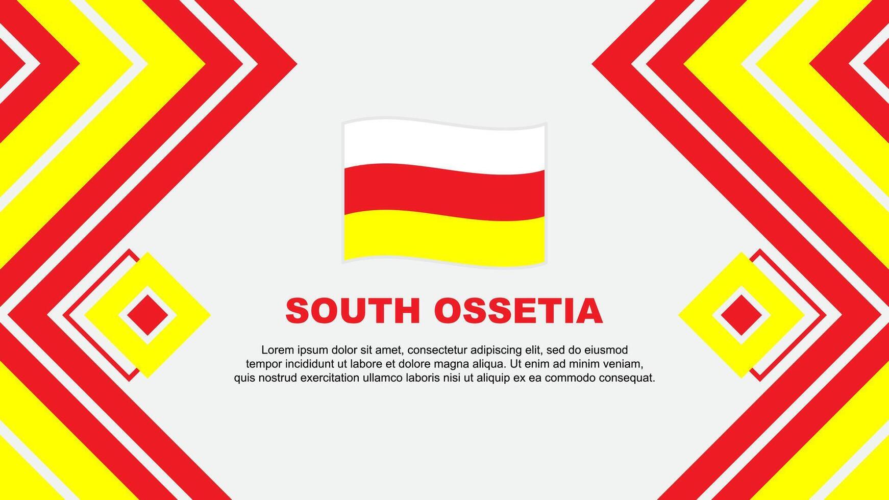 South Ossetia Flag Abstract Background Design Template. South Ossetia Independence Day Banner Wallpaper Vector Illustration. South Ossetia Design