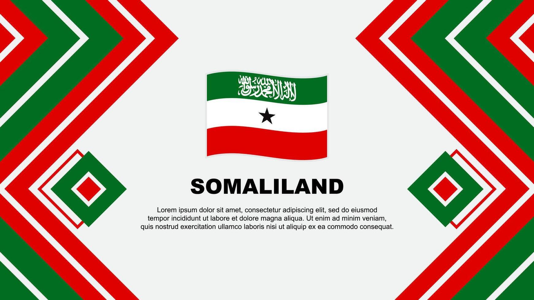 Somaliland Flag Abstract Background Design Template. Somaliland Independence Day Banner Wallpaper Vector Illustration. Somaliland Design