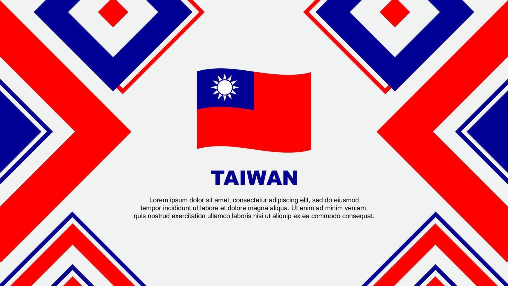 Taiwán bandera resumen antecedentes diseño modelo. Taiwán independencia día bandera fondo de pantalla vector ilustración. Taiwán independencia día