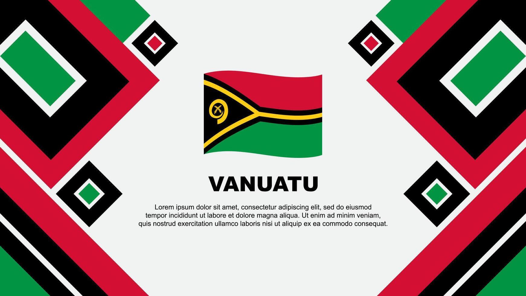 vanuatu bandera resumen antecedentes diseño modelo. vanuatu independencia día bandera fondo de pantalla vector ilustración. vanuatu dibujos animados