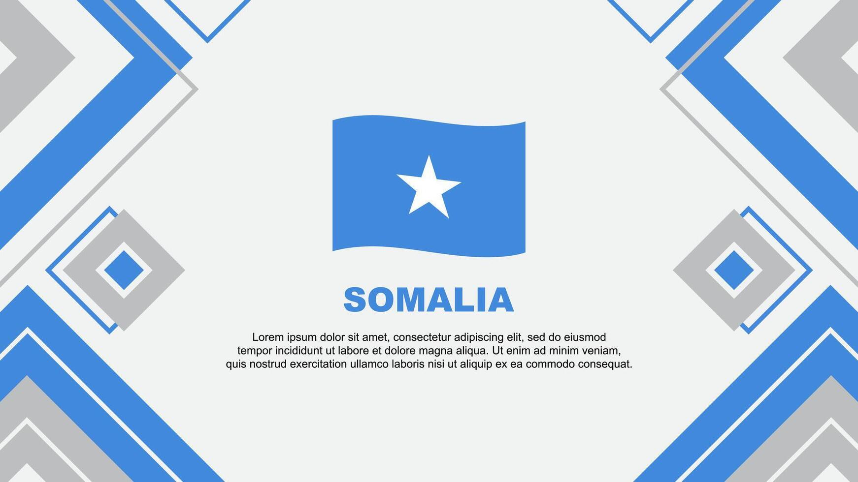 Somalia Flag Abstract Background Design Template. Somalia Independence Day Banner Wallpaper Vector Illustration. Somalia Background