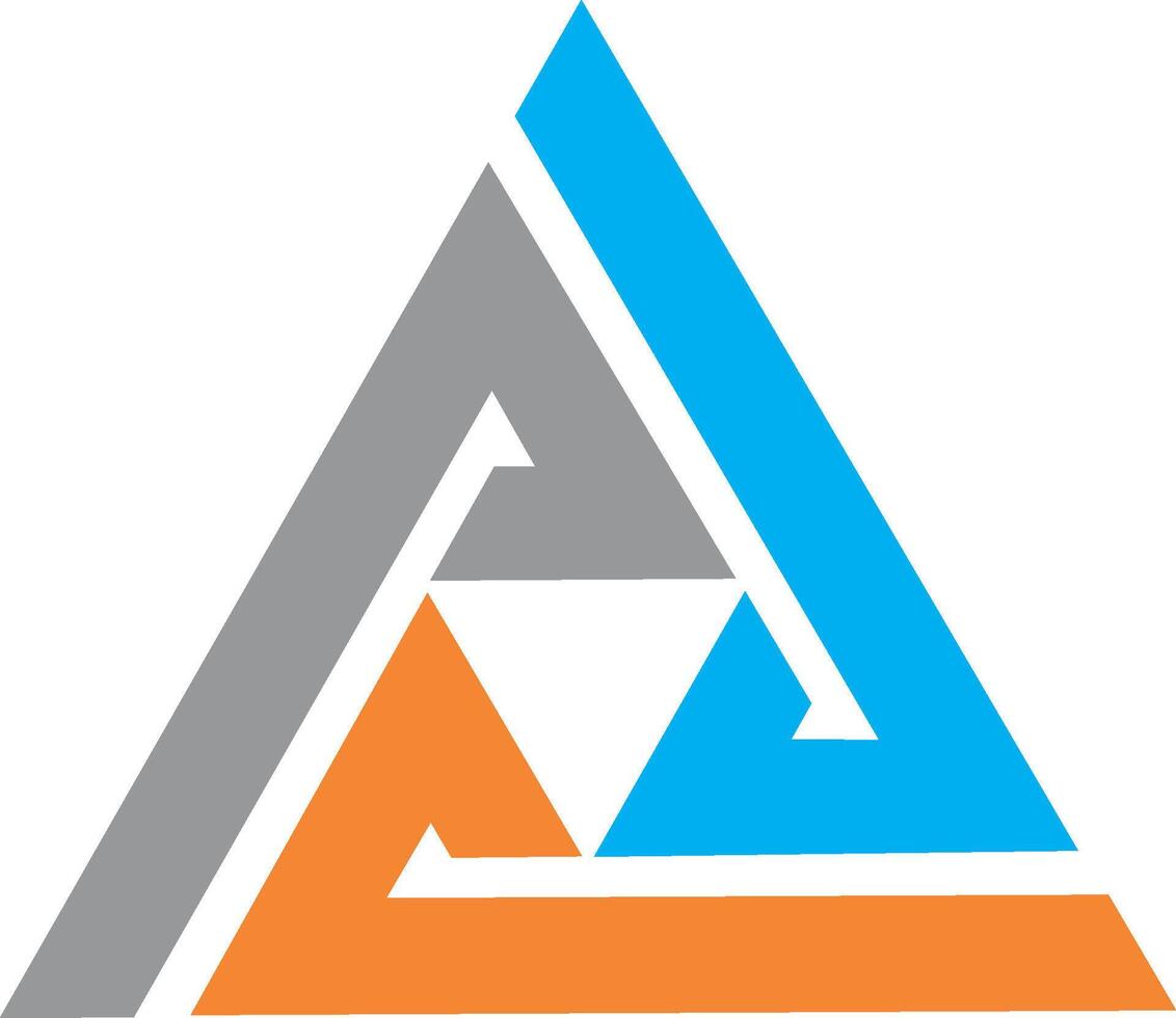 triángulo resumen construcción vector logo