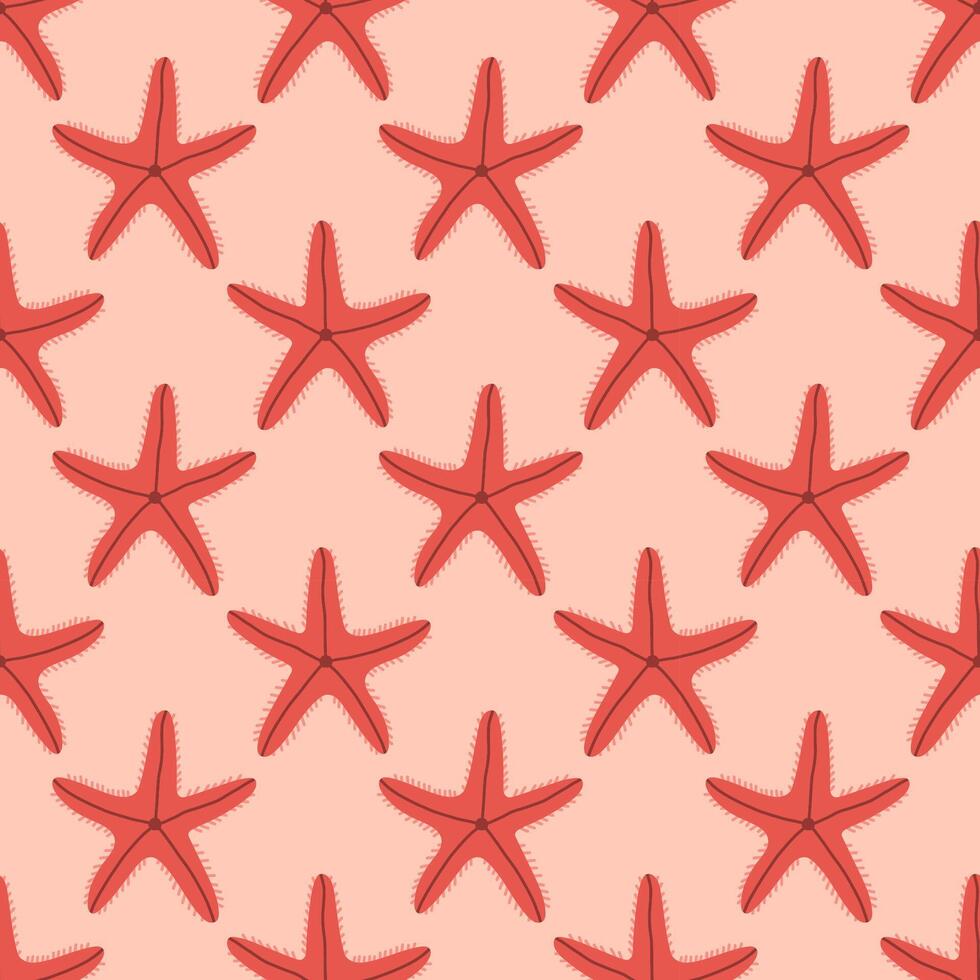 estrella de mar sin costura modelo. de moda modelo de estrella de mar para envase papel, fondo de pantalla, pegatinas, cuaderno cubrir, tarjetas, scrapbooking vector