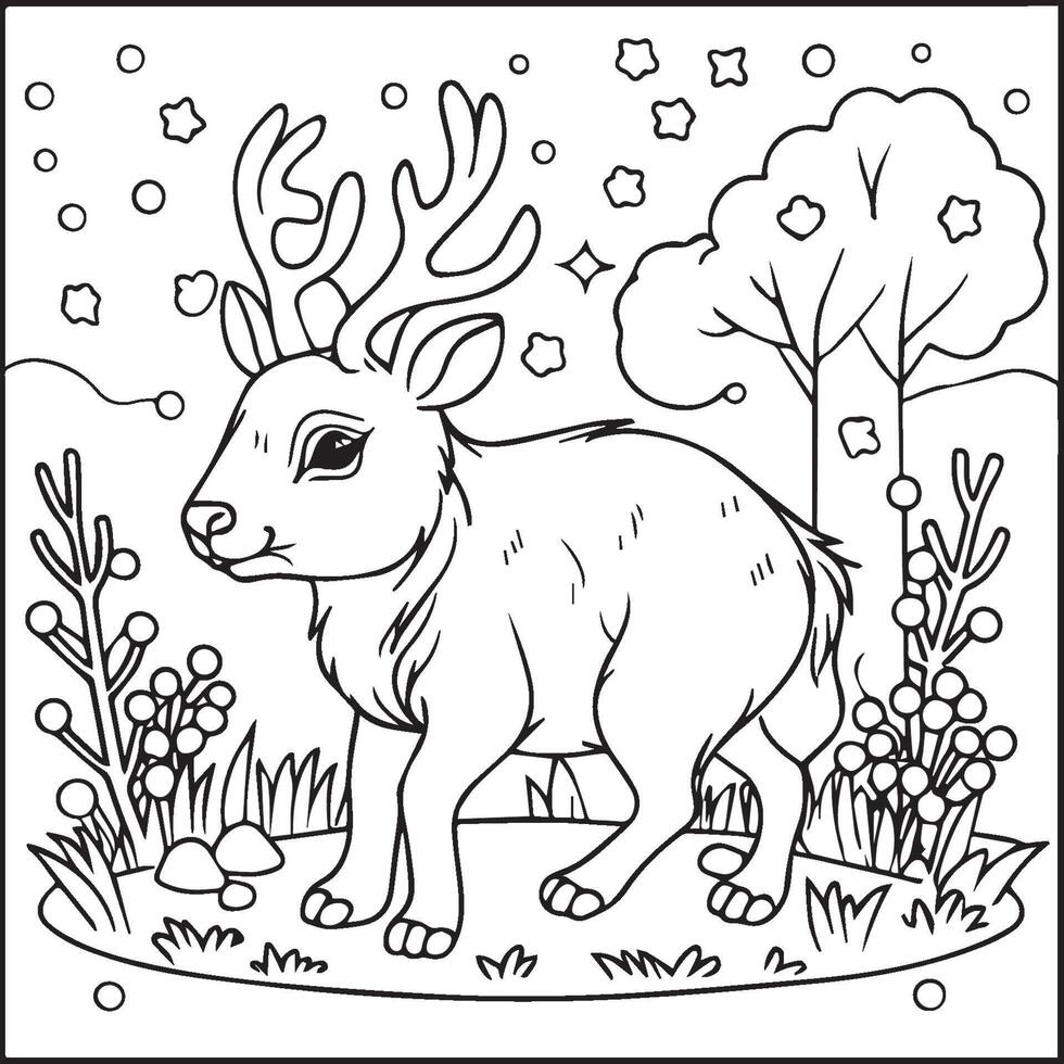 Cute baby animals coloring pages. Cute baby animals outline vector