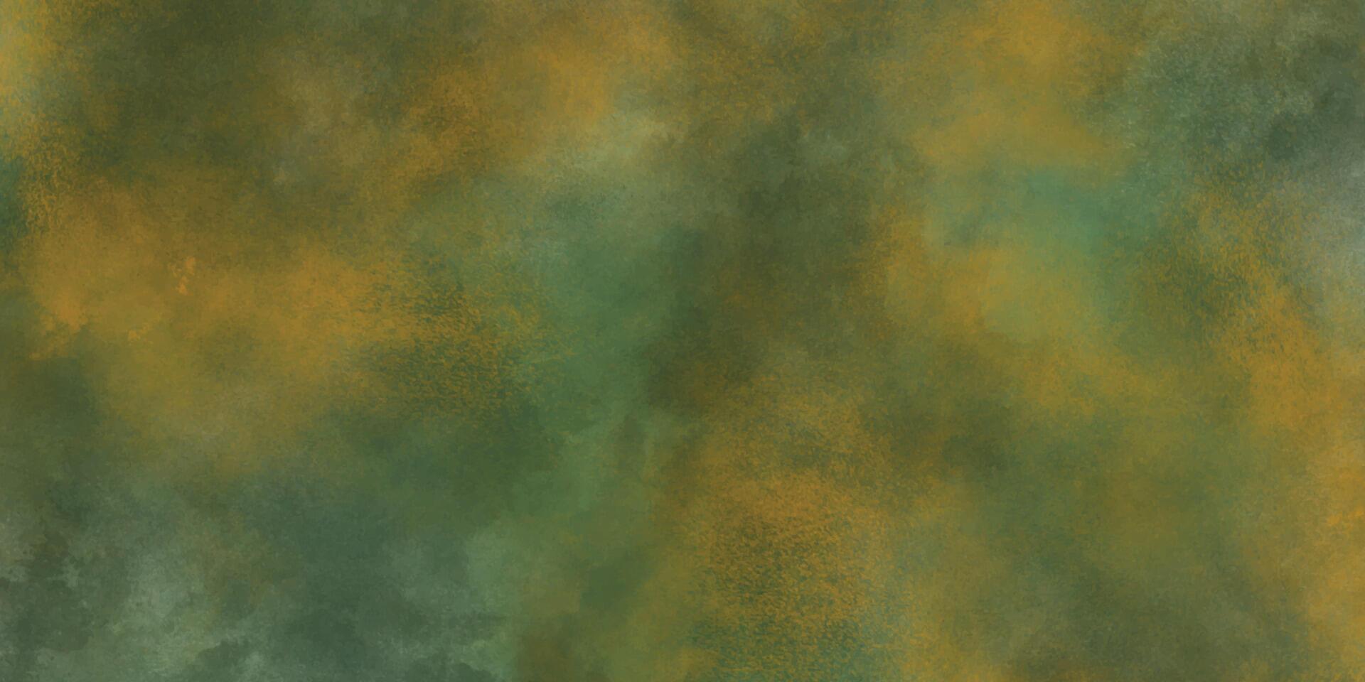 Abstract grunge texture. Grunge green yellow and orange watercolor background texture. vector