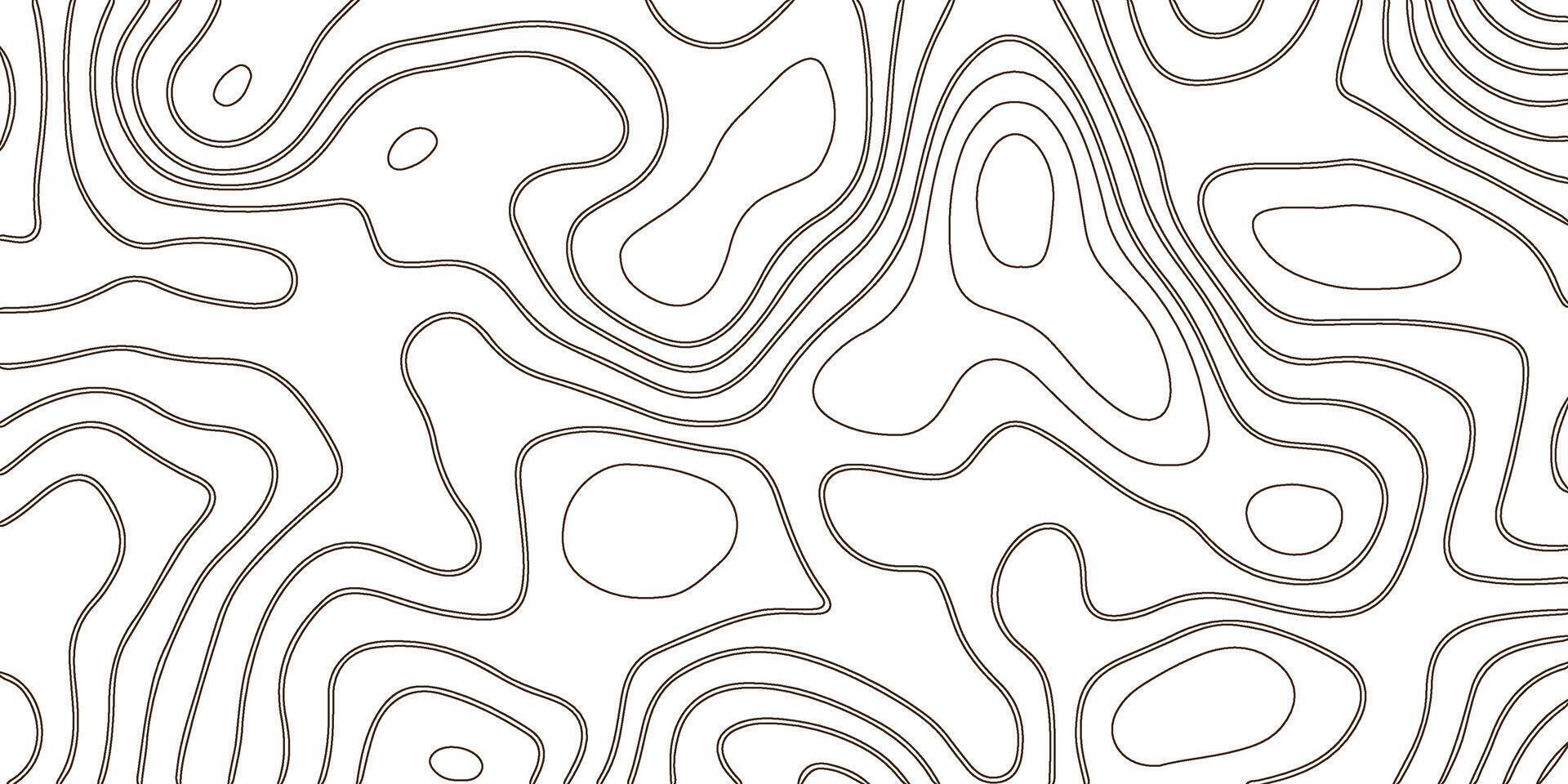 Topographic Lines Background. Abstract Pattern with Circles vector
