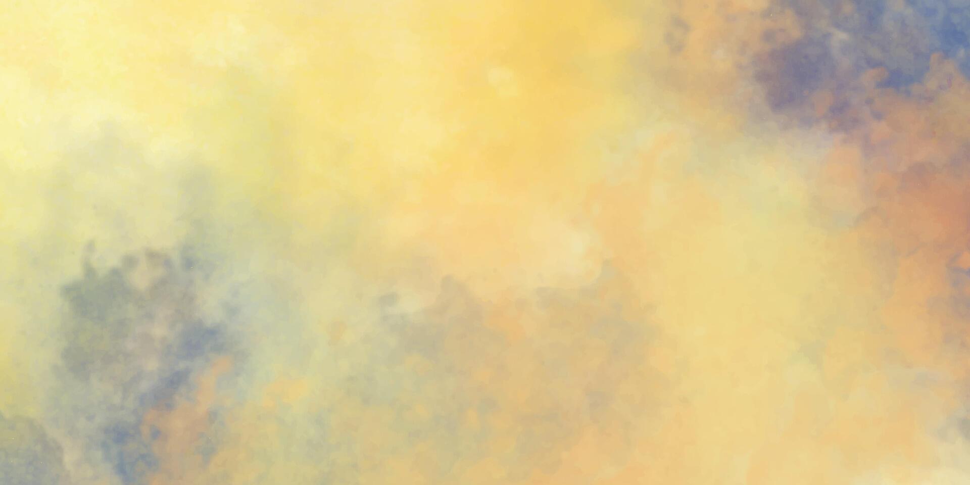 Colorful watercolor background texture. Yellow and blue texture. Abstract grunge texture. Background with yellow colors vector