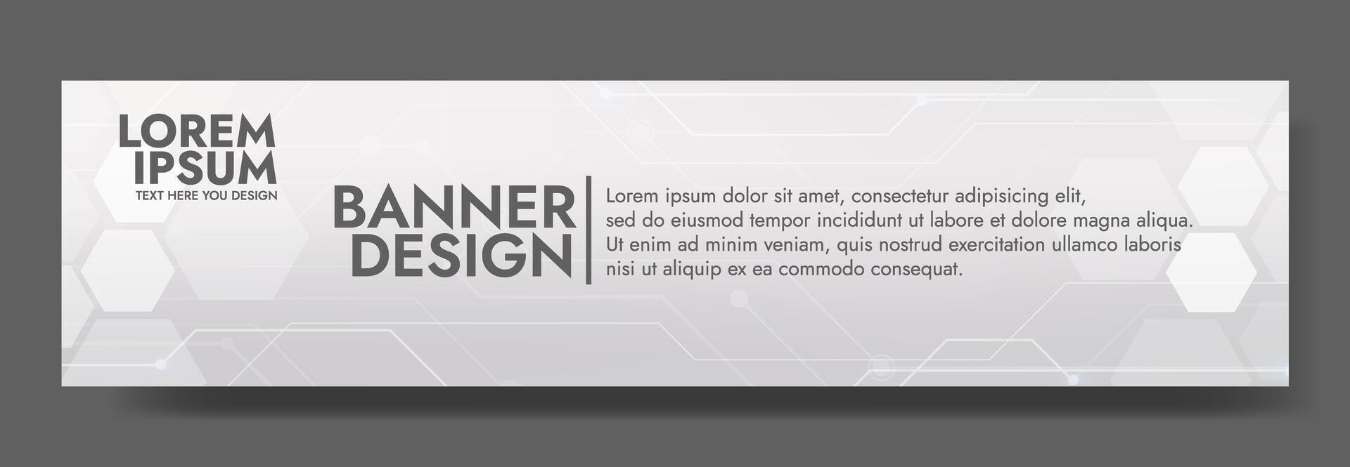 Gradient Digital technology banner. Futuristic banner for various design projects such as websites, presentations, print materials, social media posts vector