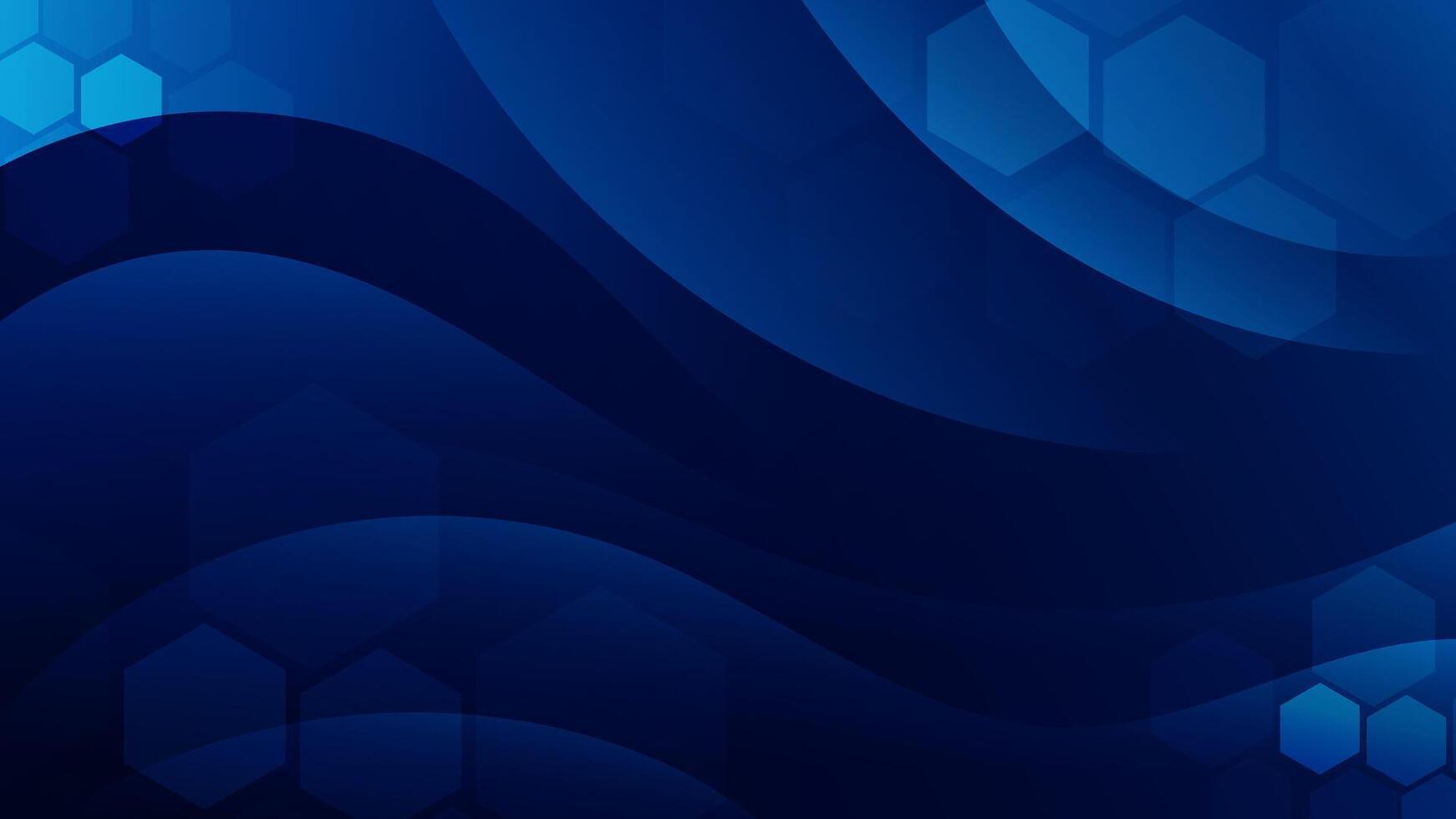 Abstract dark blue Background with Wavy Shapes. flowing and curvy shapes. This asset is suitable for website backgrounds, flyers, posters, and digital art projects. vector