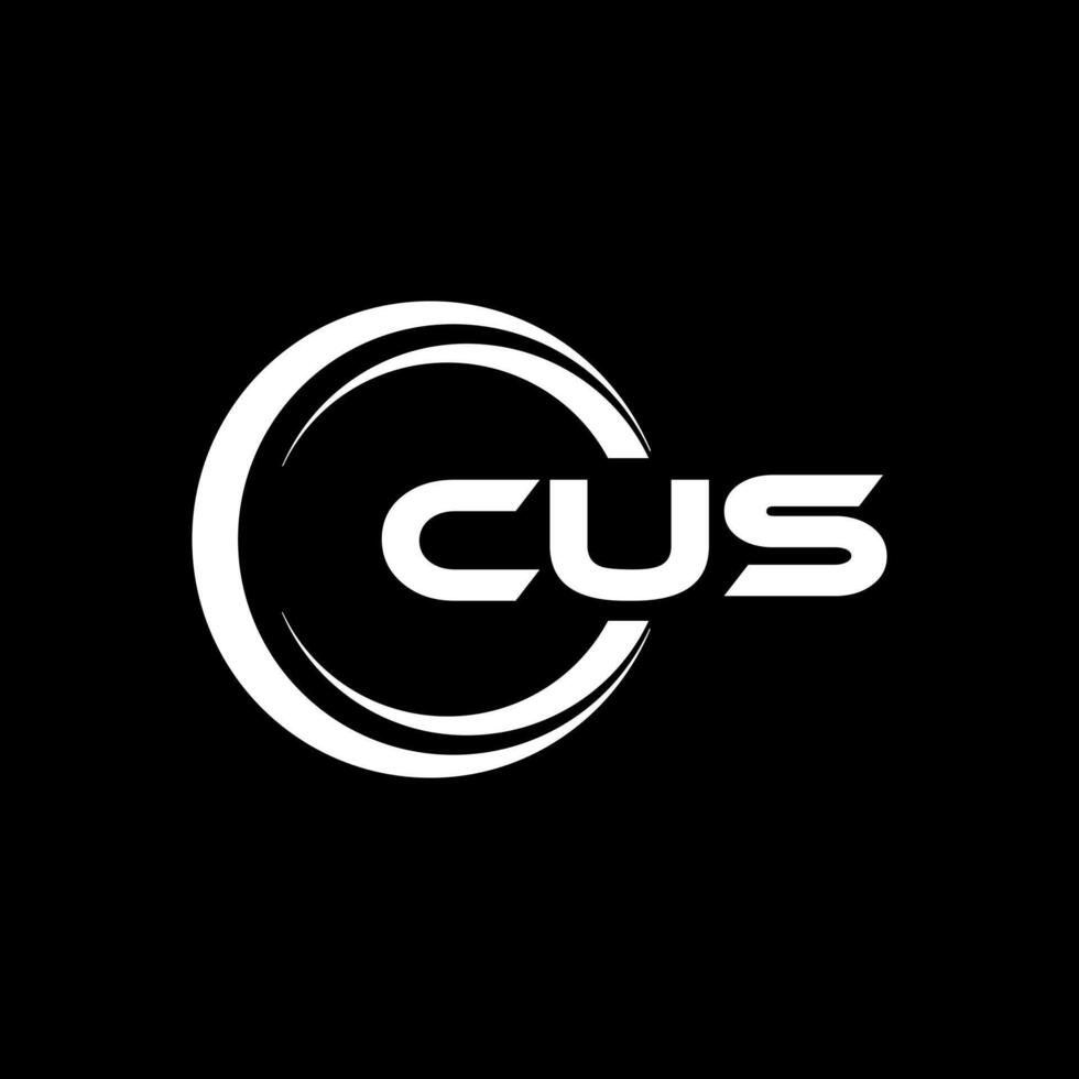 CUS Logo Design, Inspiration for a Unique Identity. Modern Elegance and Creative Design. Watermark Your Success with the Striking this Logo. vector