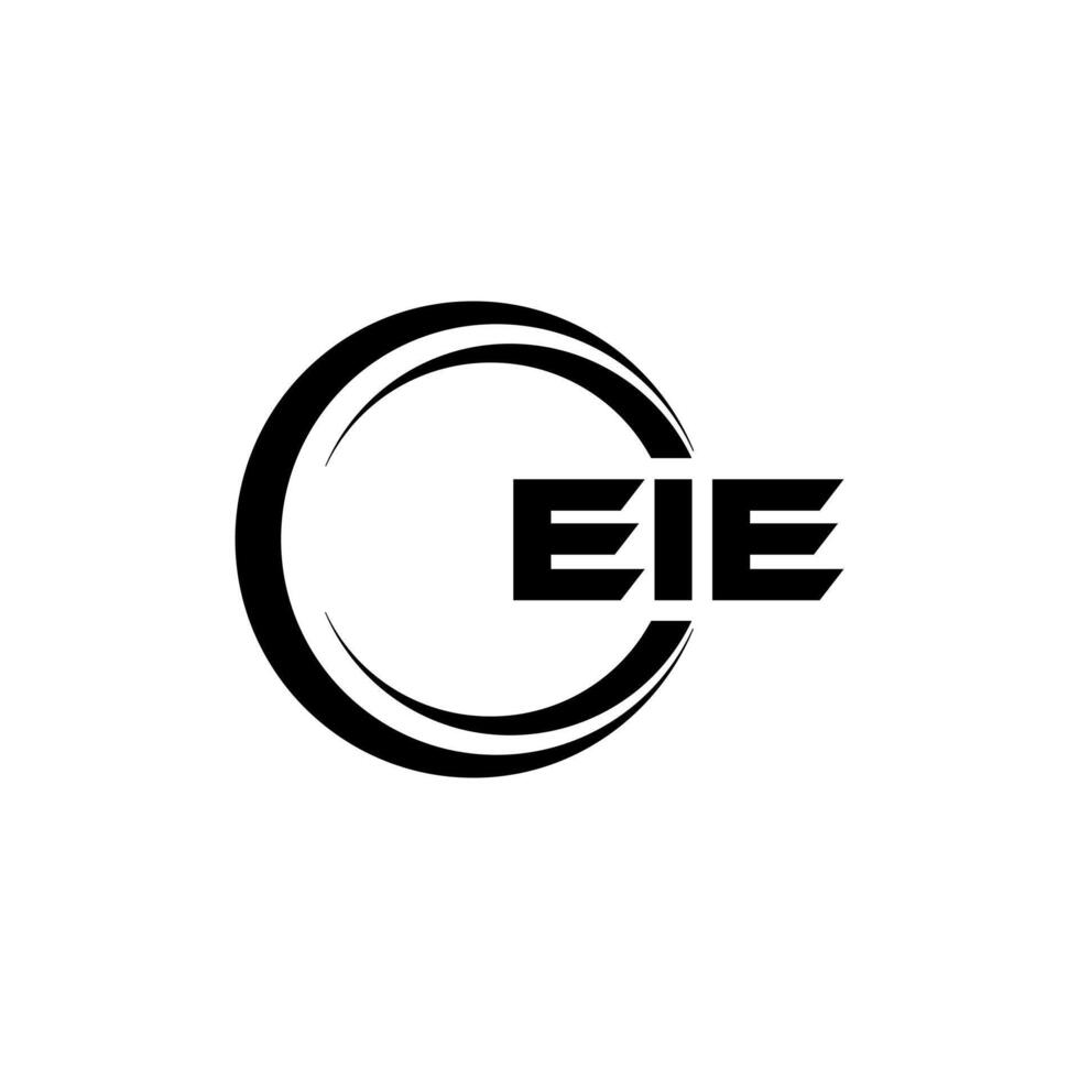 EIE Letter Logo Design, Inspiration for a Unique Identity. Modern Elegance and Creative Design. Watermark Your Success with the Striking this Logo. vector