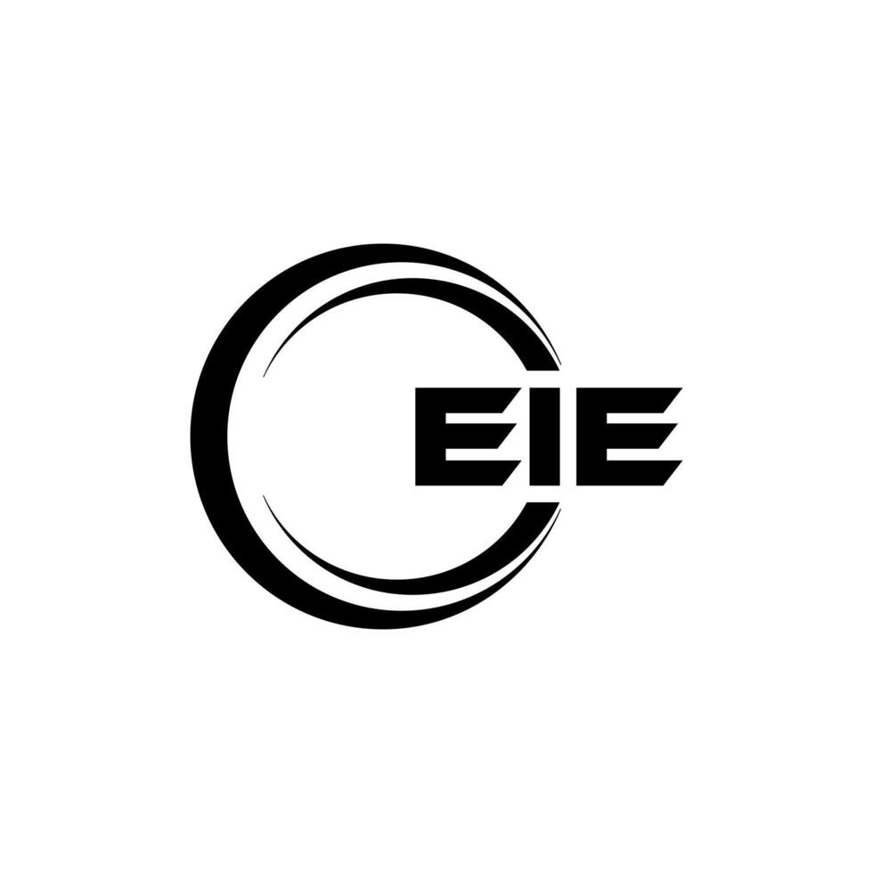 EIE Letter Logo Design, Inspiration for a Unique Identity. Modern Elegance and Creative Design. Watermark Your Success with the Striking this Logo. vector