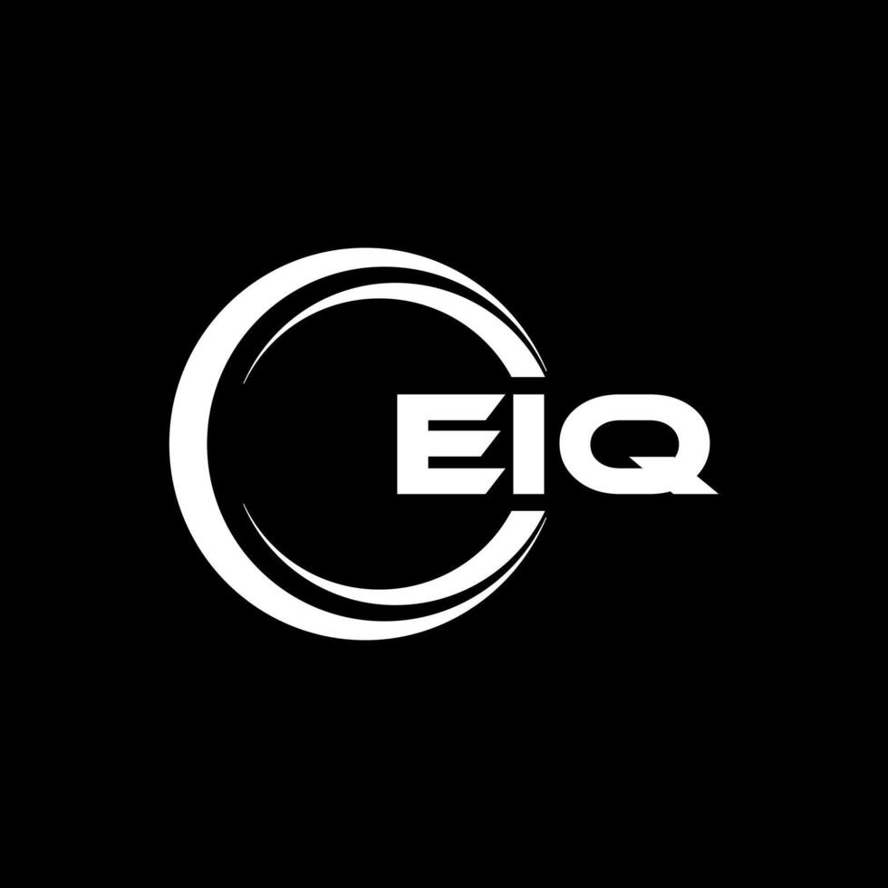 EIQ Letter Logo Design, Inspiration for a Unique Identity. Modern Elegance and Creative Design. Watermark Your Success with the Striking this Logo. vector