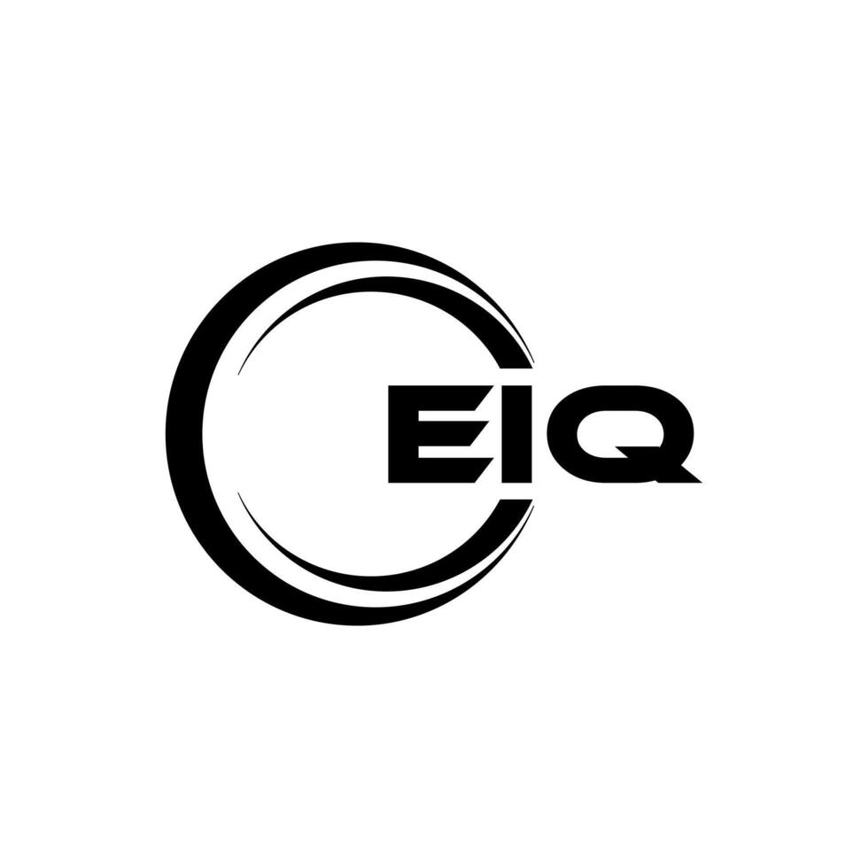 EIQ Letter Logo Design, Inspiration for a Unique Identity. Modern Elegance and Creative Design. Watermark Your Success with the Striking this Logo. vector