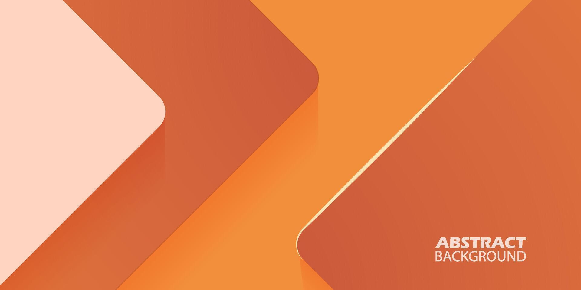 Abstract geometric brown background with simple rectangle curve overlap shape and shadows. Colorful trendy 3d design. Bright and modern with papercut concept. Eps10 vector