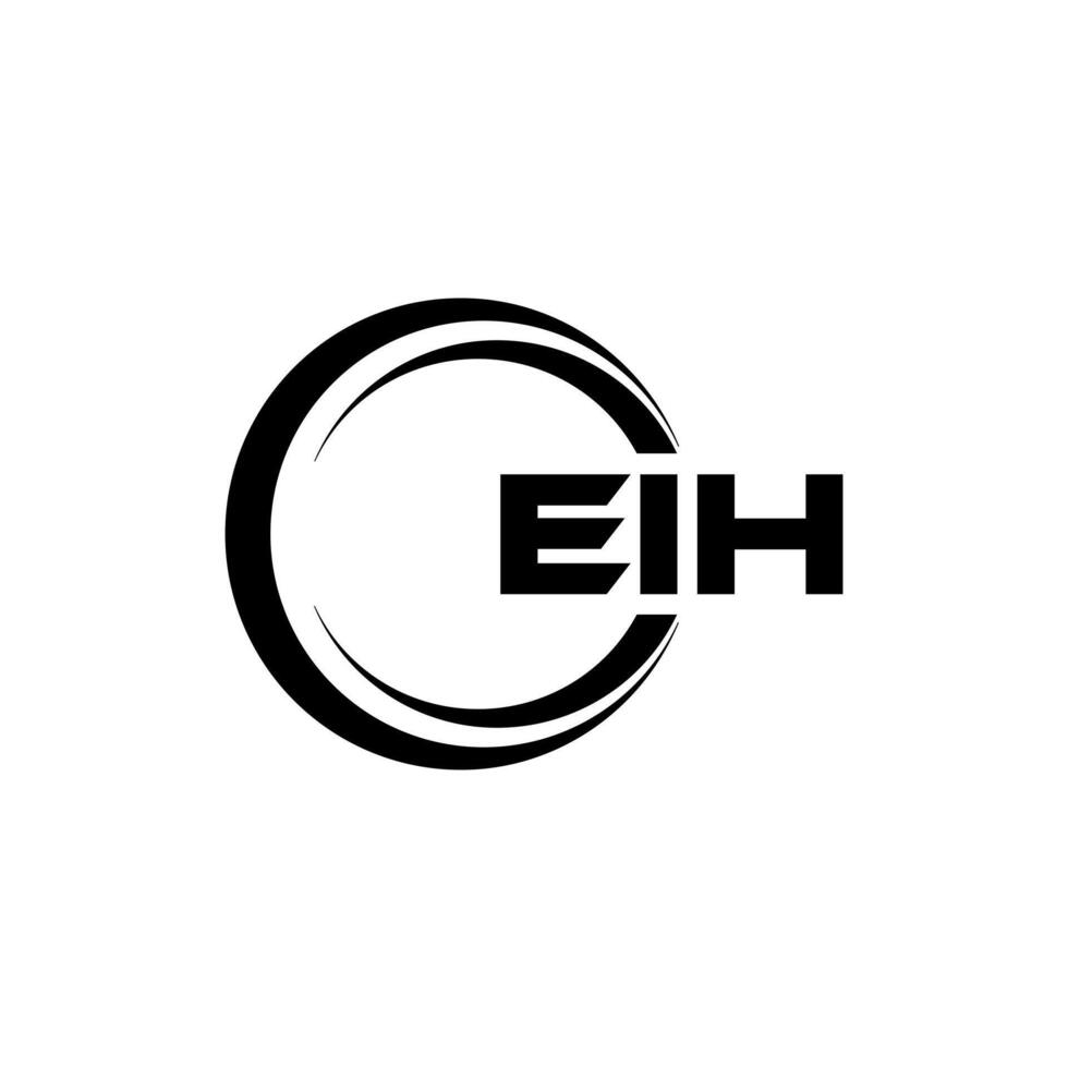 EIH Letter Logo Design, Inspiration for a Unique Identity. Modern Elegance and Creative Design. Watermark Your Success with the Striking this Logo. vector