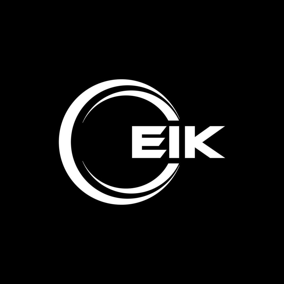 eik letra logo diseño, inspiración para un único identidad. moderno elegancia y creativo diseño. filigrana tu éxito con el sorprendentes esta logo. vector